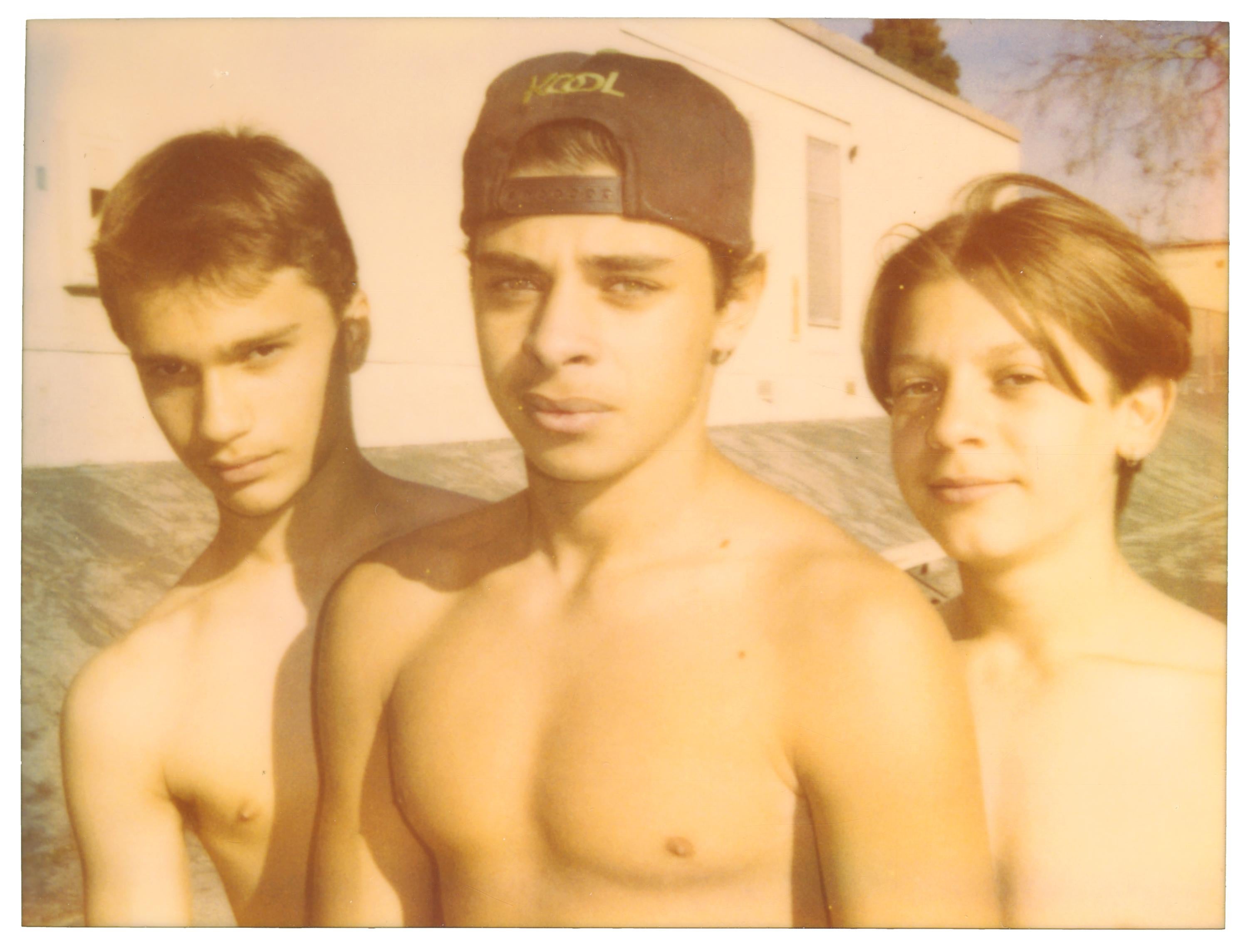 Stefanie Schneider Color Photograph - Three Boys (Stranger than Paradise)