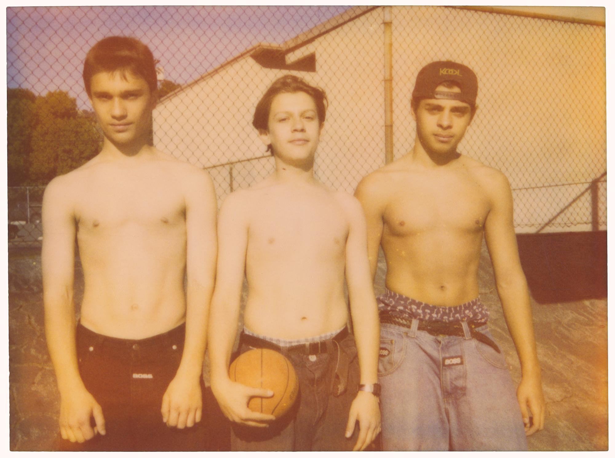 Stefanie Schneider Color Photograph - Three Boys (Stranger than Paradise)