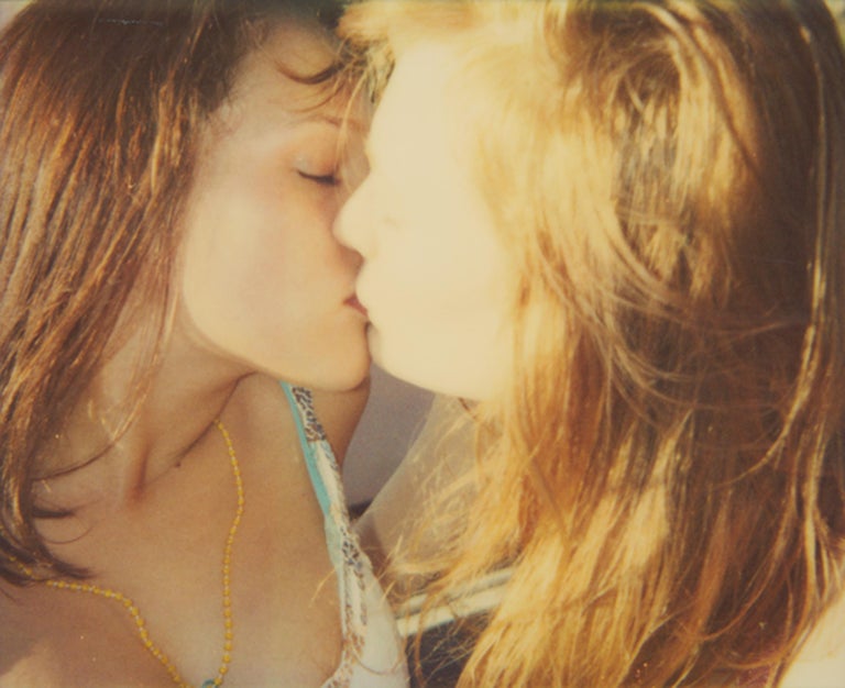 Stefanie Schneider Color Photograph - Till Death do us Part - Contemporary, Figurative, Woman, Kiss, Polaroid, photo