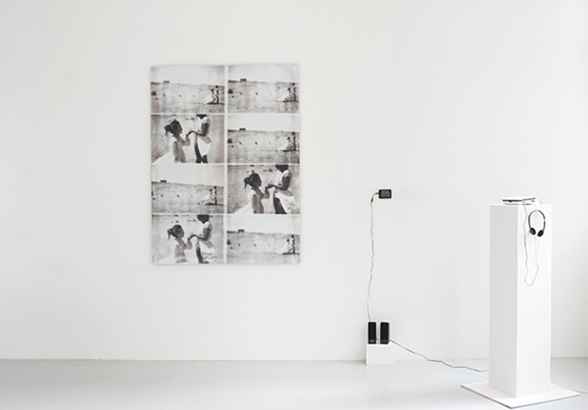 Stefanie Schneider Black and White Photograph - Till Death Do Us Part, Installation