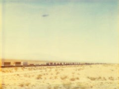 Vintage Train crosses Plain - Wastelands, analog