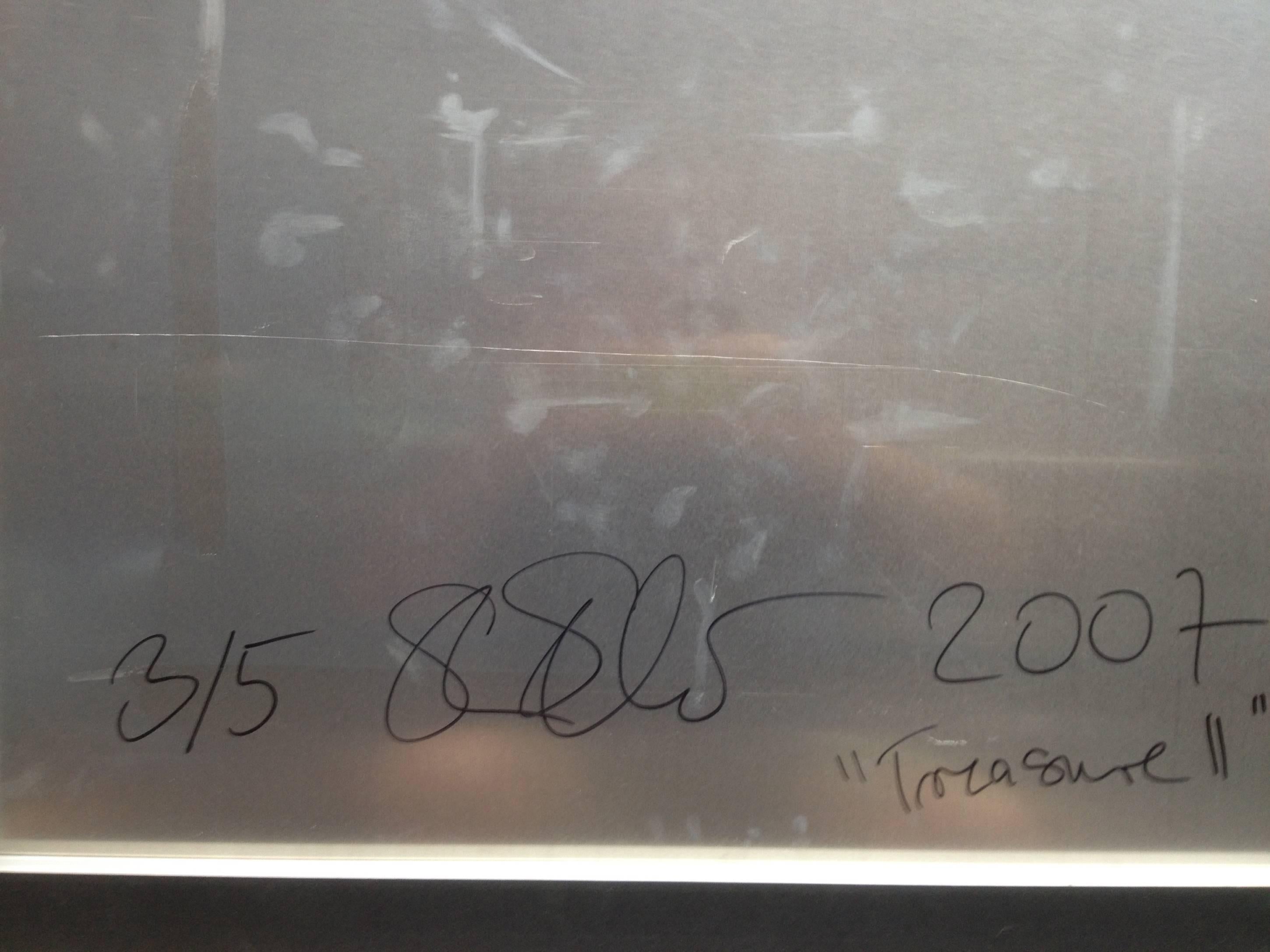 Trésor II (stade de la conscience) 29 Palms, CA, 2007, 

75x93cm, édition 3/5.  
C.C.C. analogique imprimé sur papier Fuji Archive, imprimé à la main par l'artiste, d'après un Polaroïd.
Signé au verso avec certificat.
Inventaire de l'artiste n°