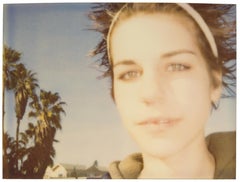Retro Unknown Girl in Venice Beach (California Blue Screen)