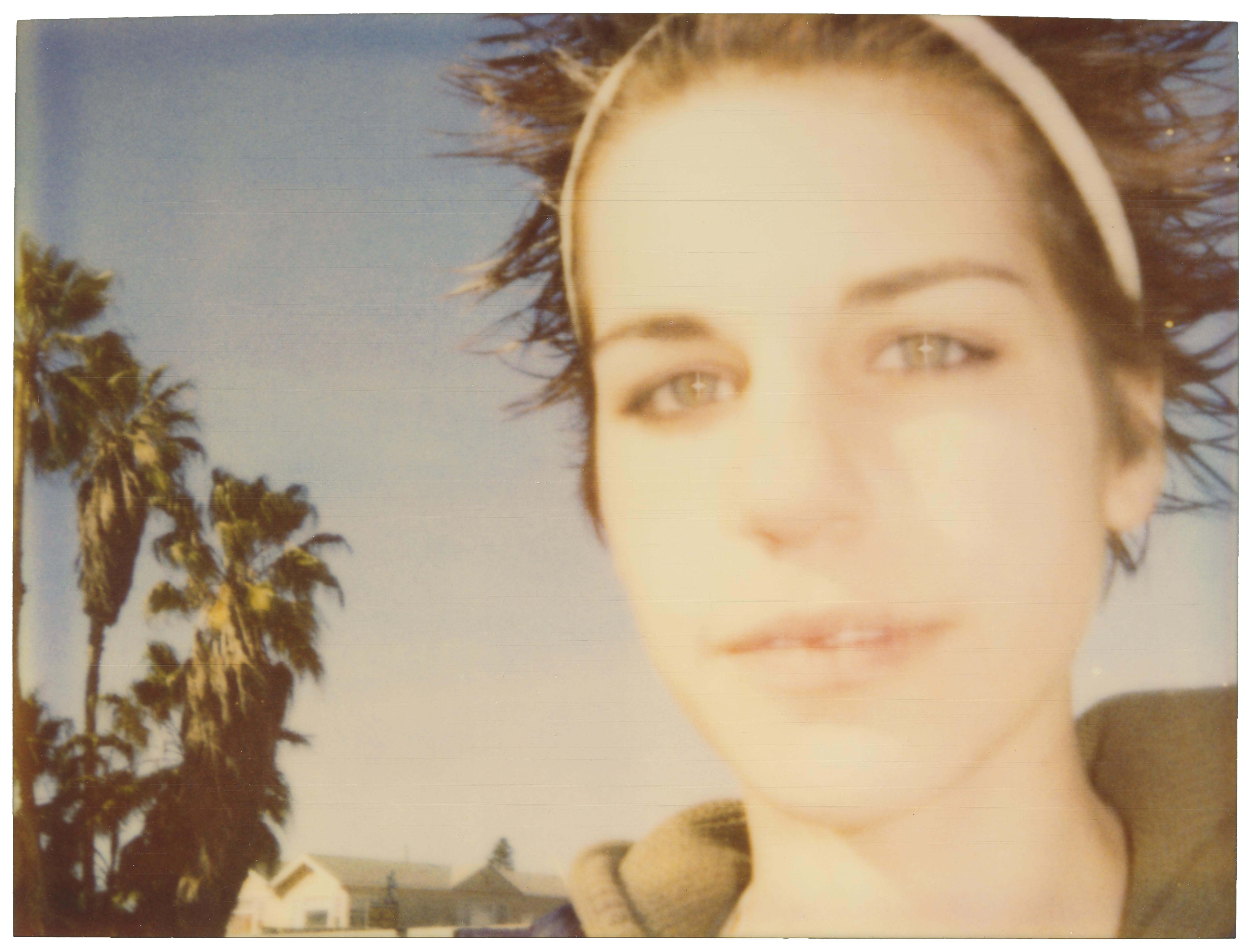 Stefanie Schneider Color Photograph - Unknown Girl in Venice Beach (California Blue Screen)