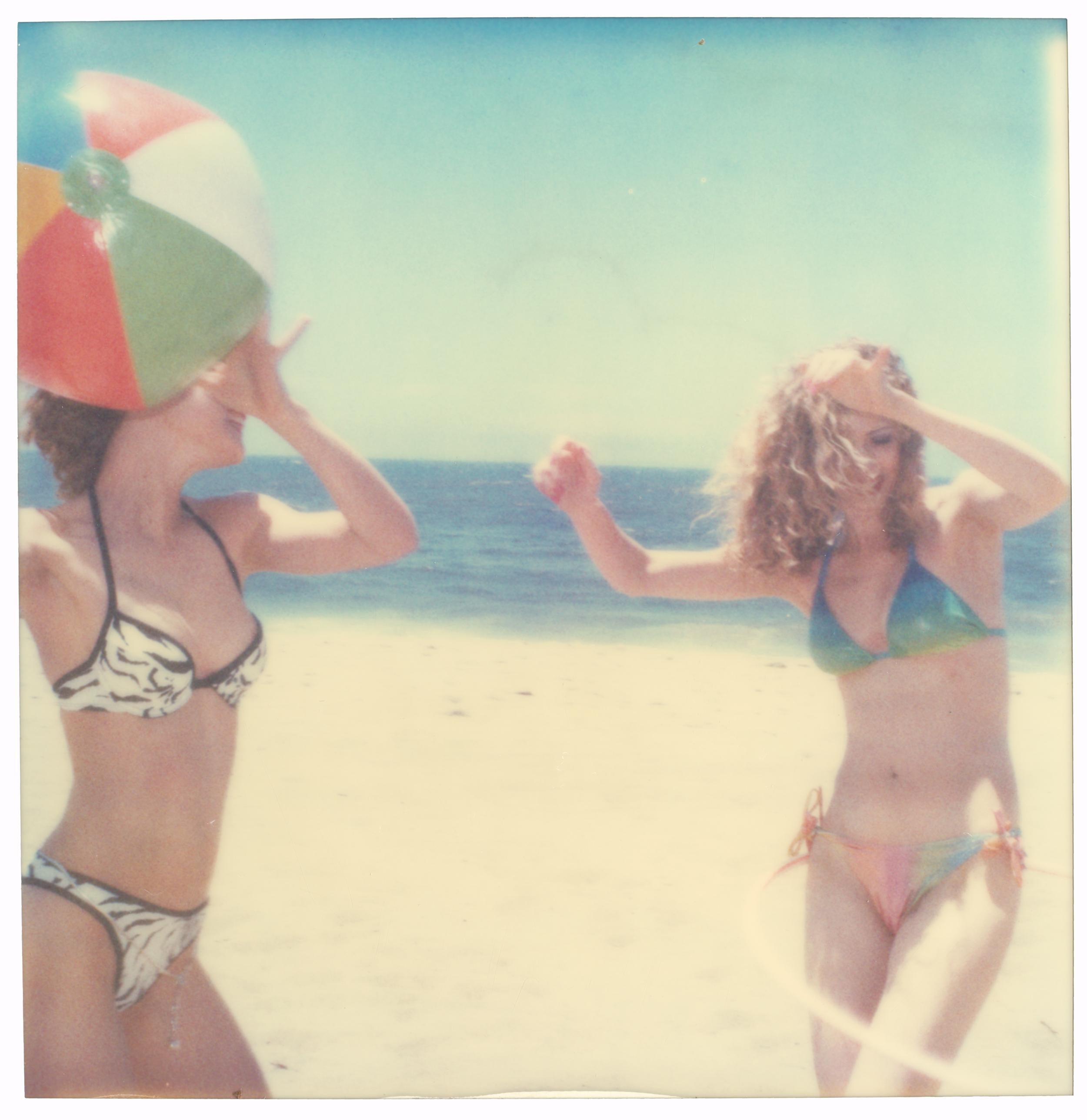 Stefanie Schneider Portrait Photograph - Untitled (Beachshoot) - based on a Polaroid - featuring Radha Mitchell