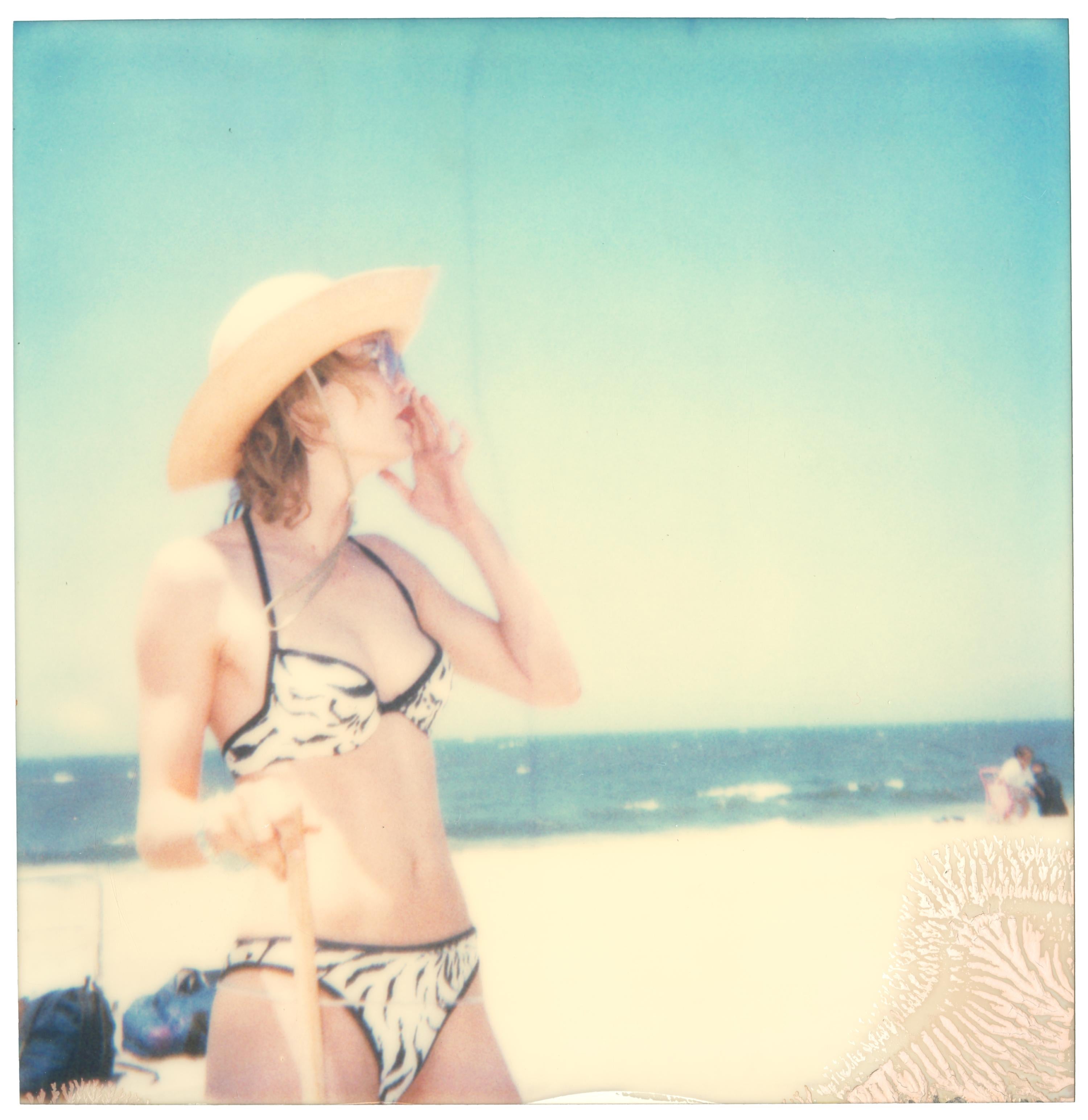 Stefanie Schneider Color Photograph - Untitled (Beachshoot) - Polaroid - featuring Radha Mitchell