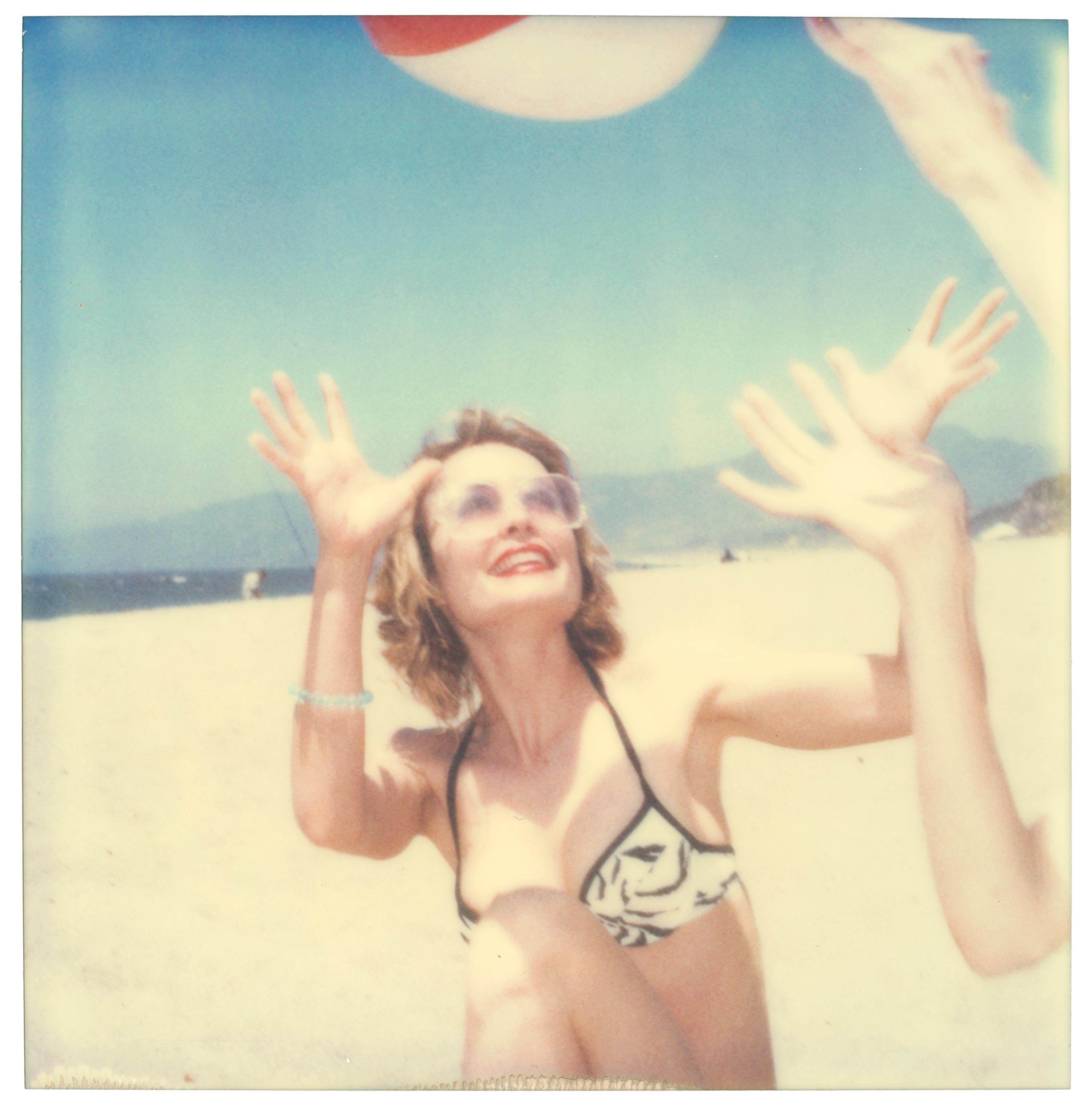 Stefanie Schneider Portrait Photograph - Untitled (Beachshoot) - Polaroid - featuring Radha Mitchell