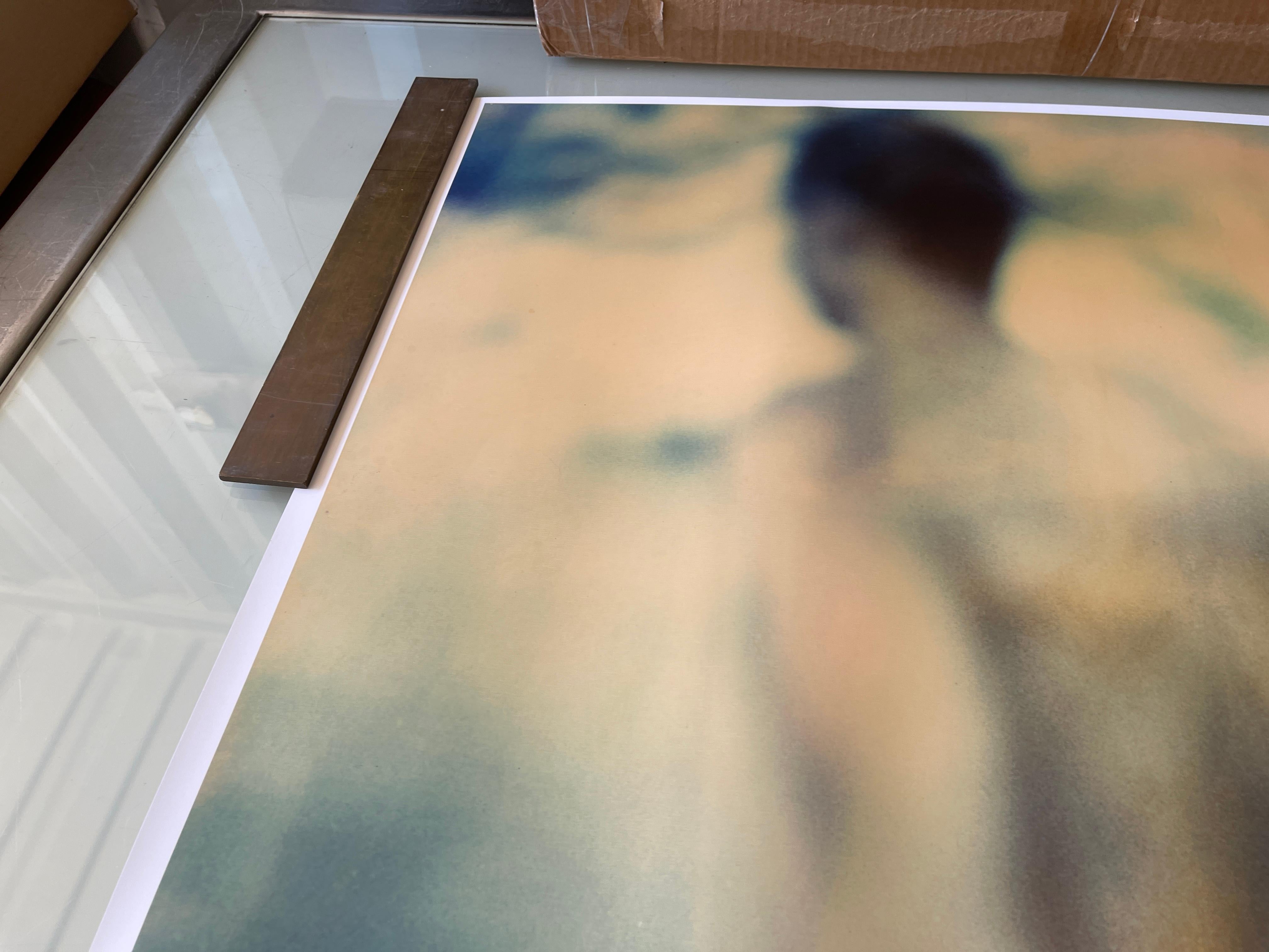 Untitled (Paradise) - Contemporary, Nude, Men, Polaroid - Photograph by Stefanie Schneider