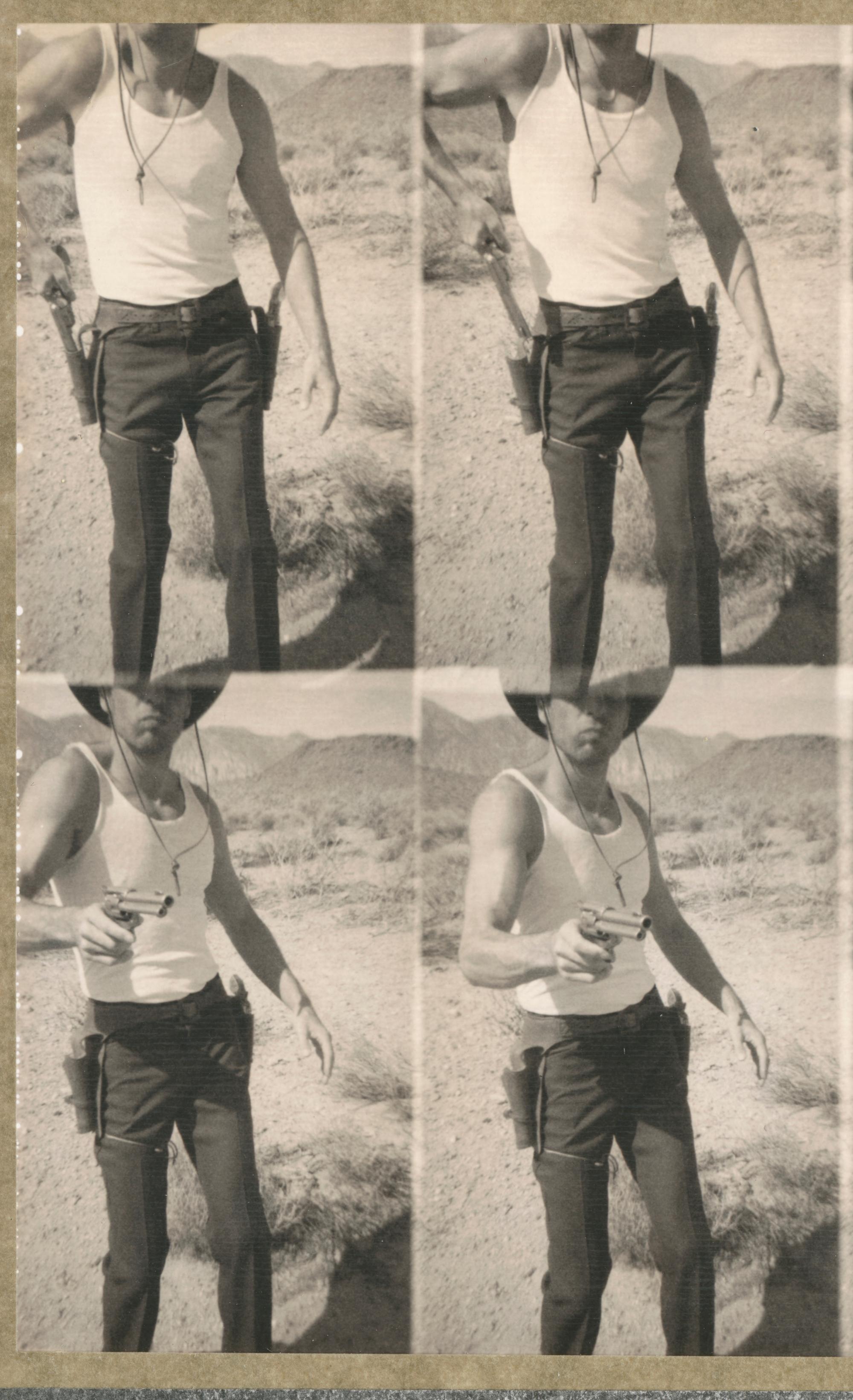 Stefanie Schneider Black and White Photograph - Untitled Sequence (Stranger than Paradise) - based on a Polaroid