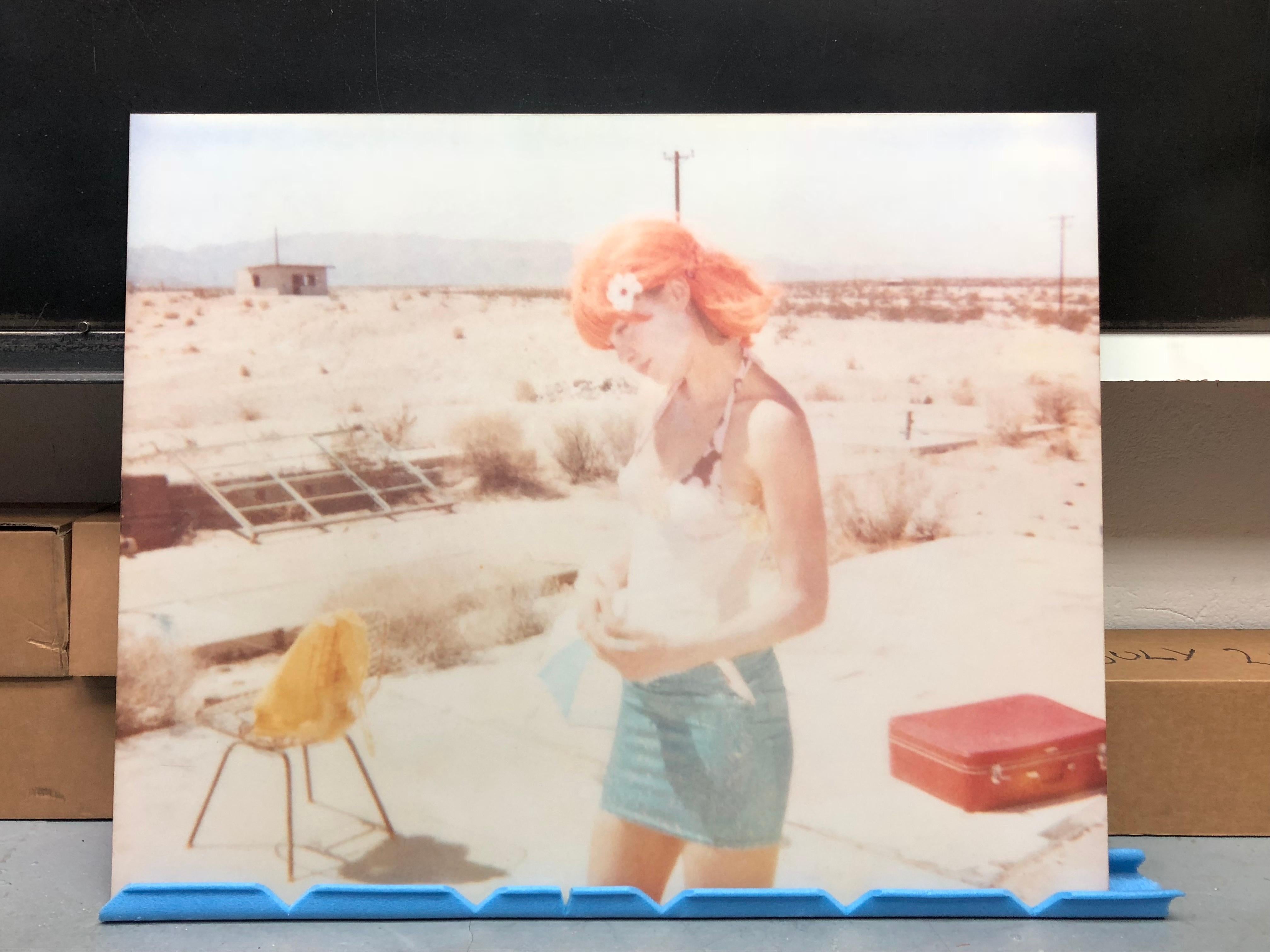 Stefanie Schneider Portrait Photograph - Untitled - Stage of Consciousness (29 Palms, CA) - analog, mounted