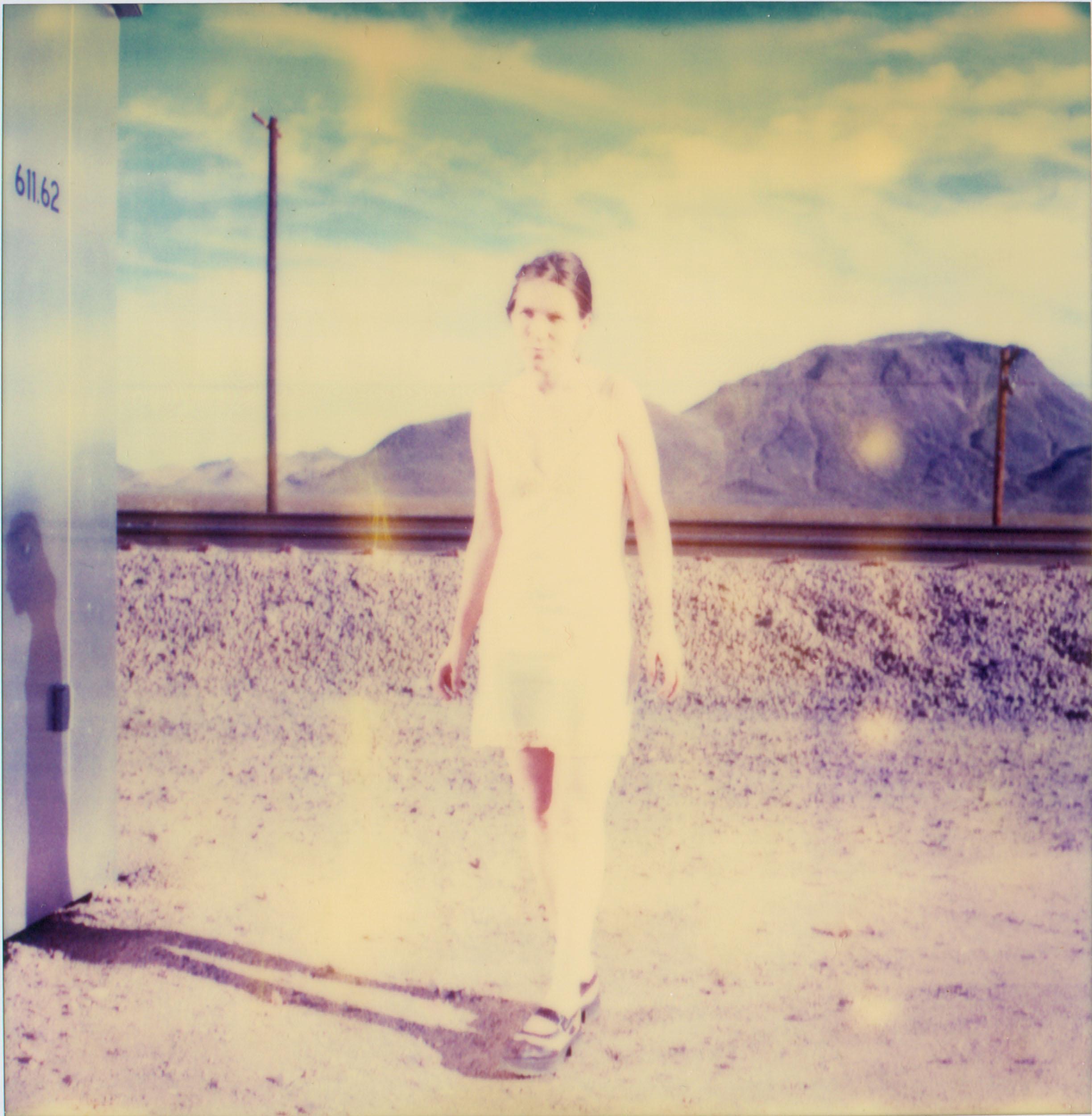 Stefanie Schneider Color Photograph - Untitled (Traintracks) - based on a Polaroid