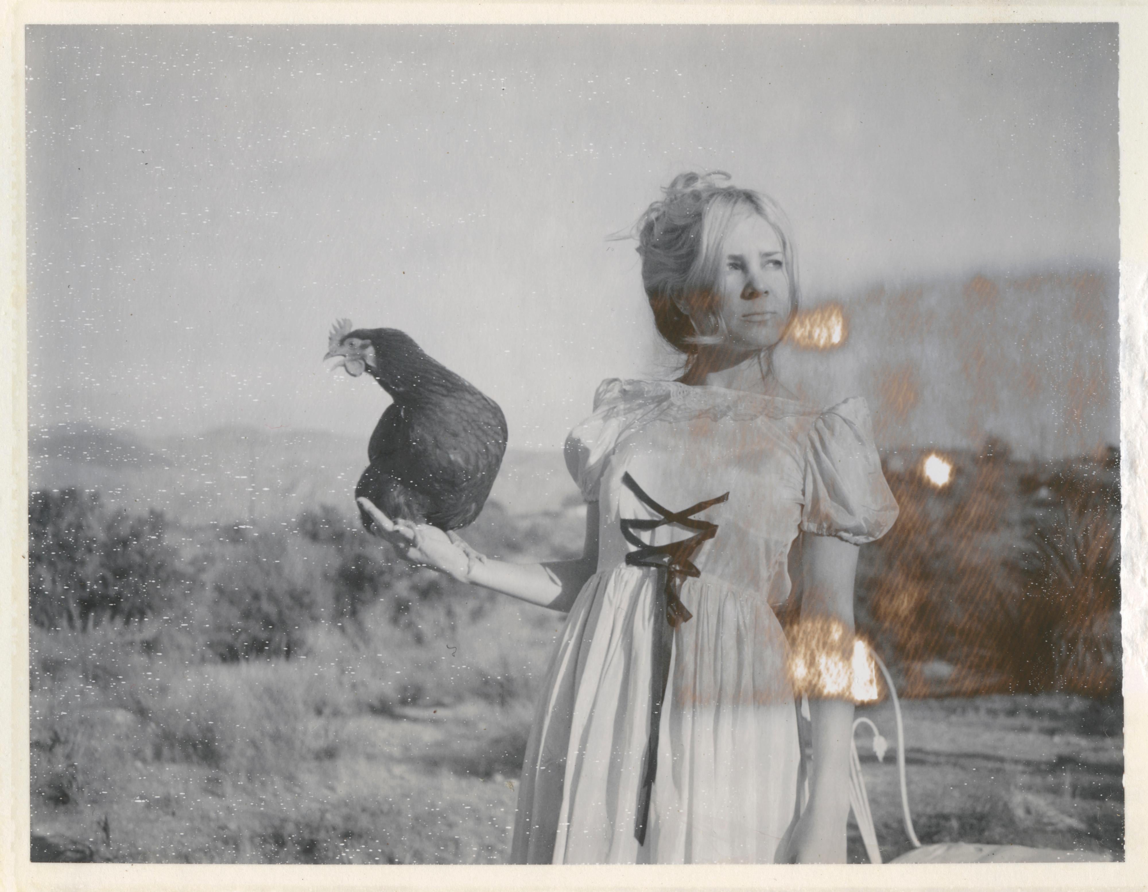 Stefanie Schneider Portrait Photograph - Victorian Falcon (Chicks and Chicks and sometimes Cocks) - Polaroid, Contemporary