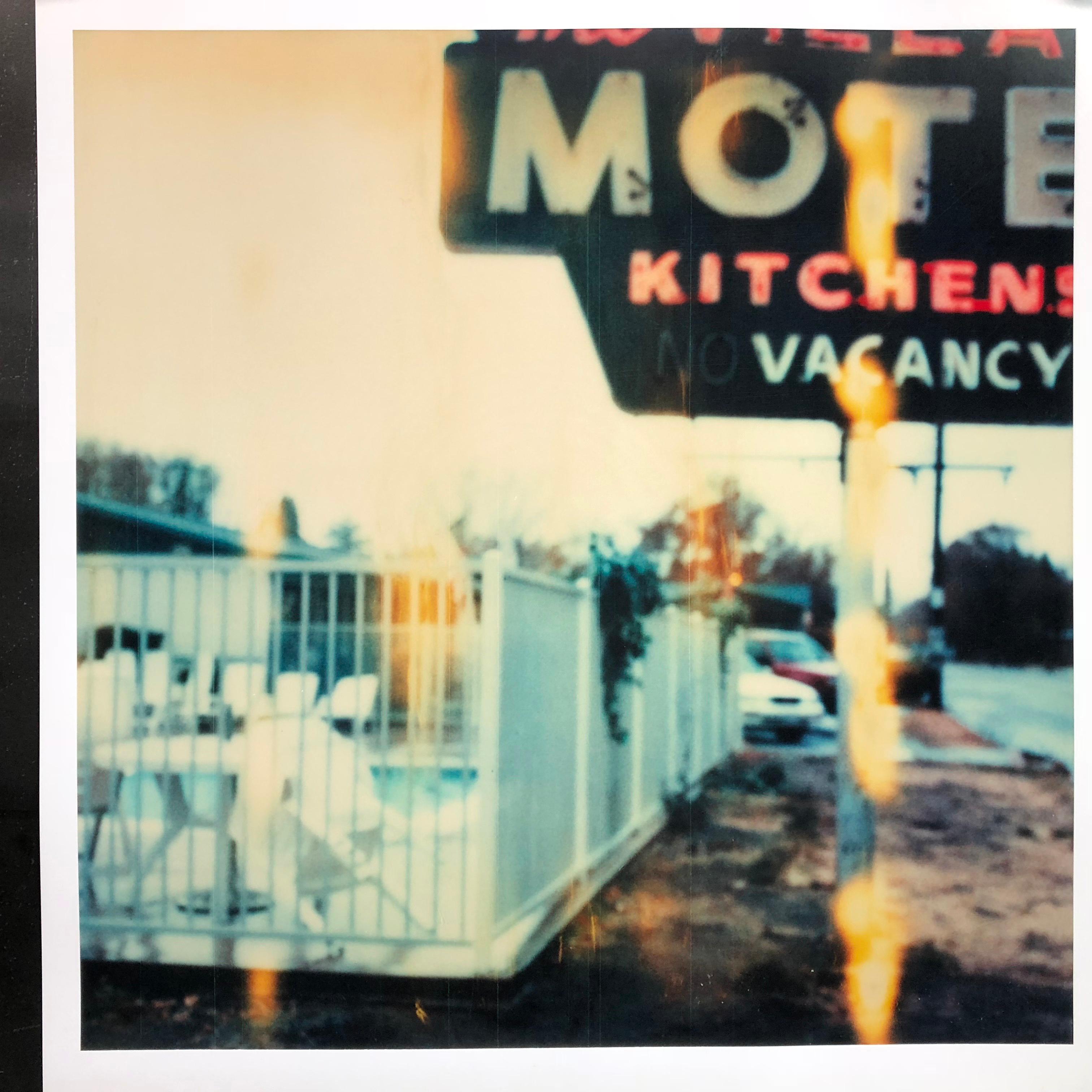 Village Motel, Raining (The Last Picture Show) - Photograph by Stefanie Schneider