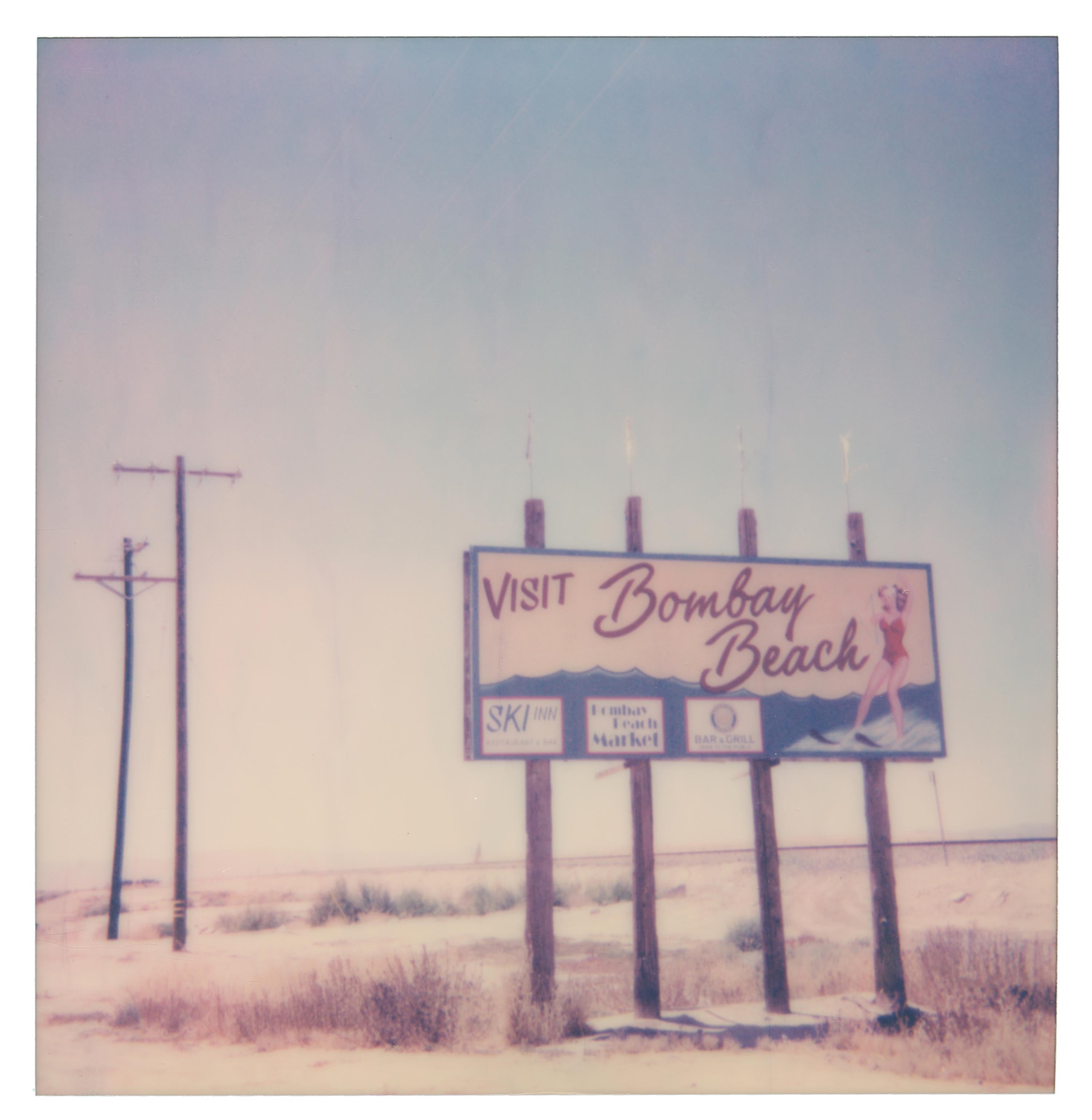 Stefanie Schneider Landscape Photograph - Visit Bombay Beach (California Badlands) - Polaroid, Contemporary, Landscape