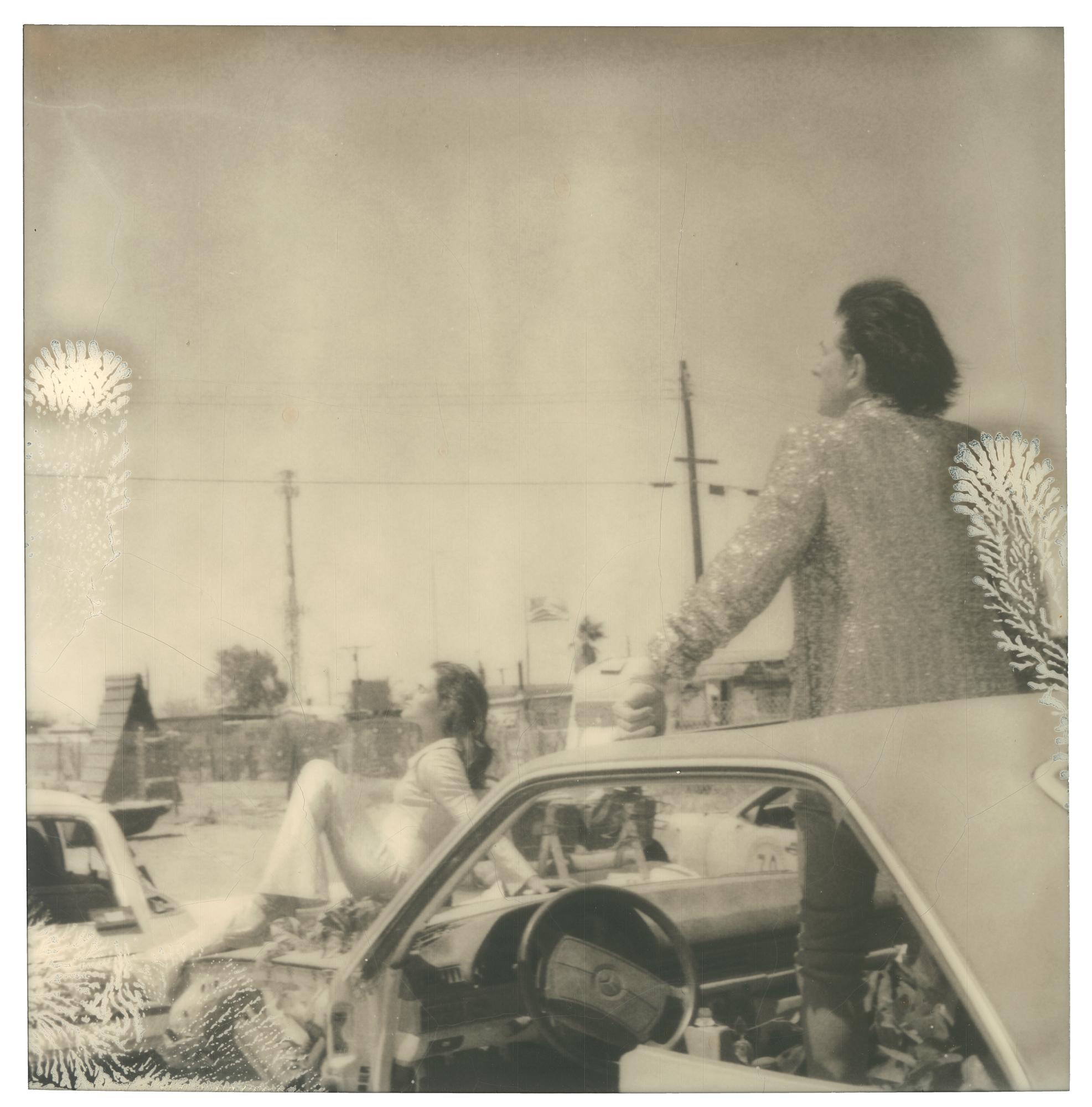 Stefanie Schneider Portrait Photograph - Waiting II (Ensign Broderick record Shoot 'Blood Crush') - Bombay Beach, CA