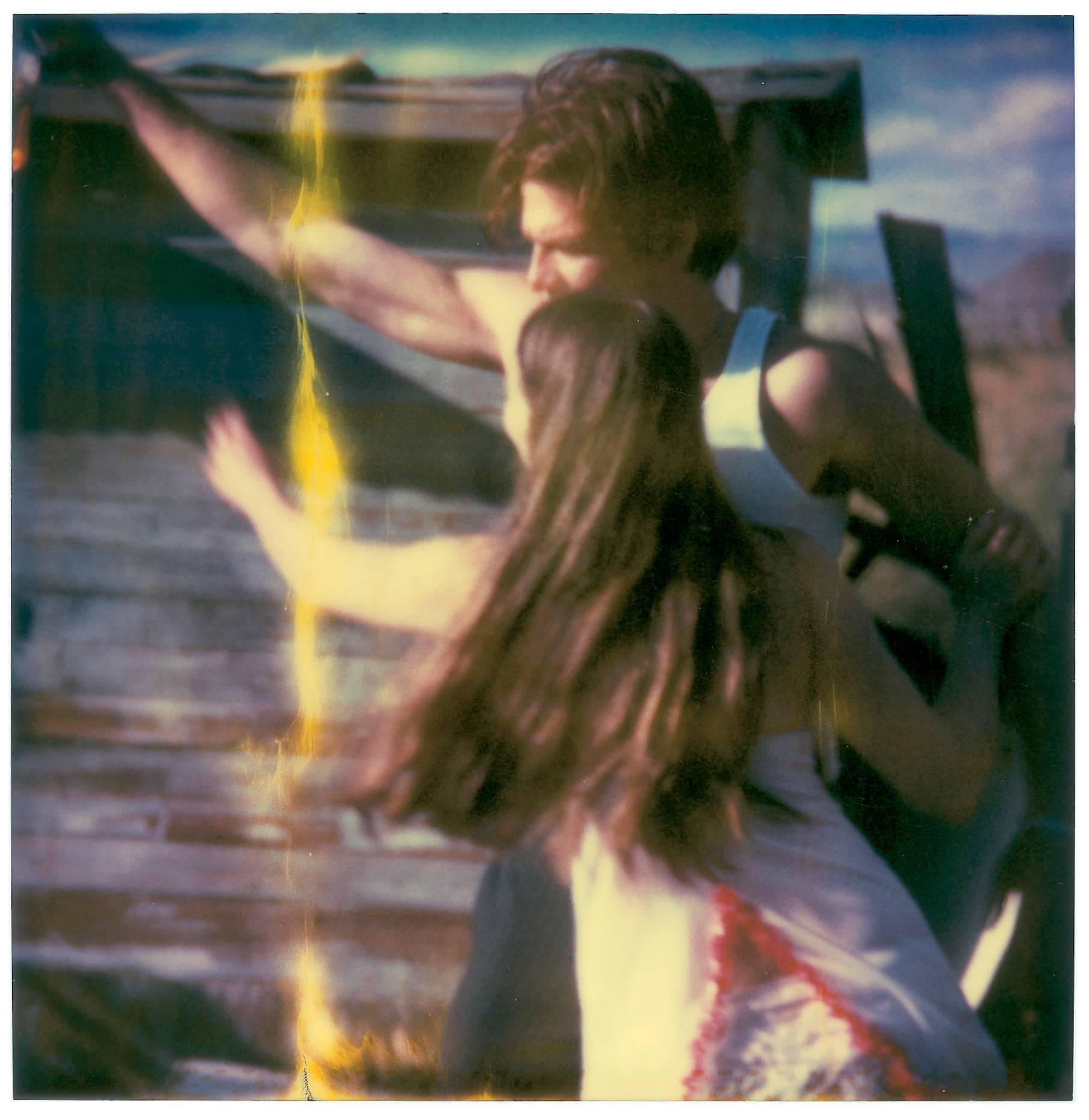 Whisky Dance I - 8 pieces, Contemporary, 21st Century, Polaroid, Color, Women - Outsider Art Photograph by Stefanie Schneider