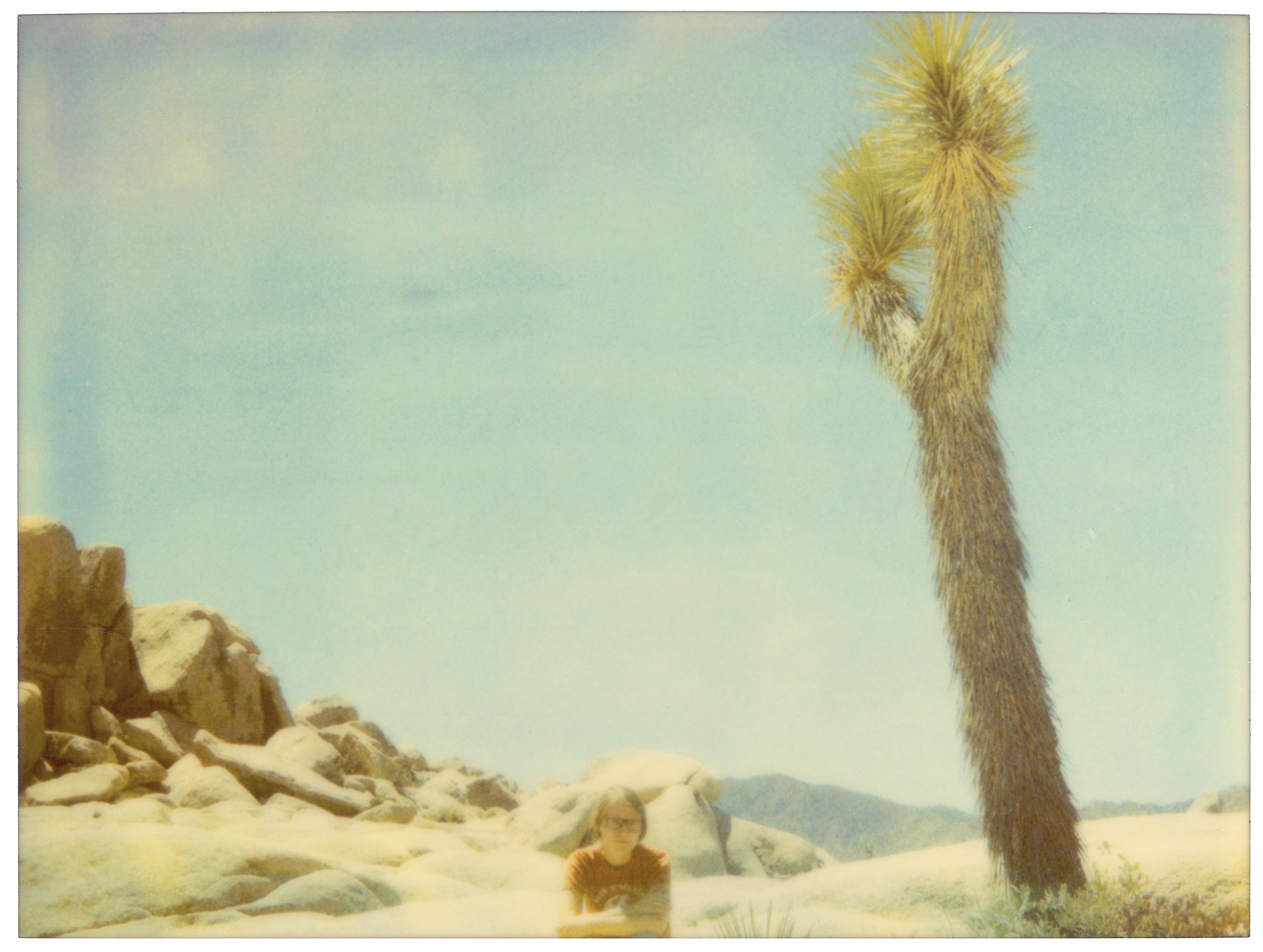 Stefanie Schneider Landscape Photograph - White Tank (Private Travel Diary), analog, based on a Polaroid