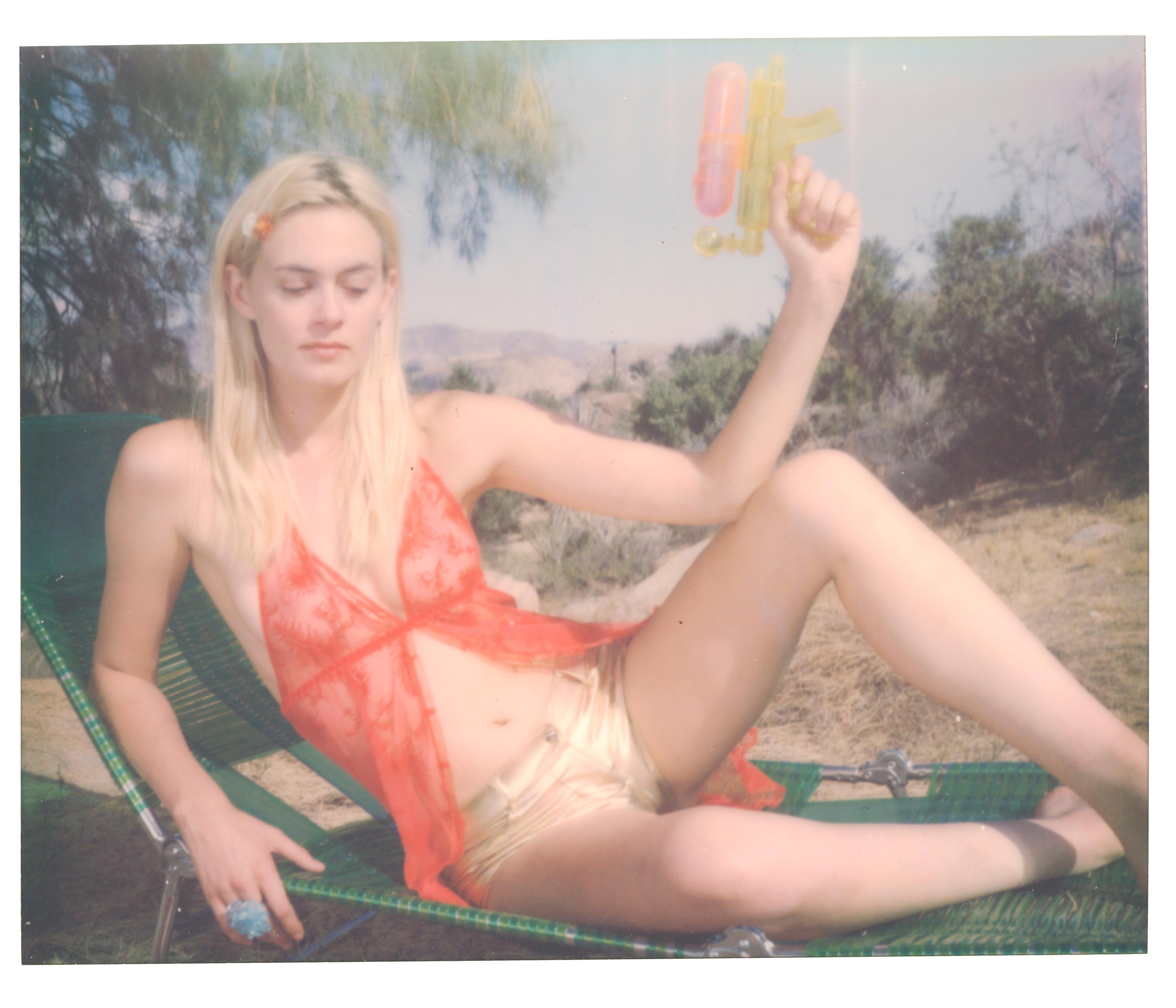 Stefanie Schneider Color Photograph - Windmills of your Mind (Heavenly Falls) - Polaroid, Contemporary, Women