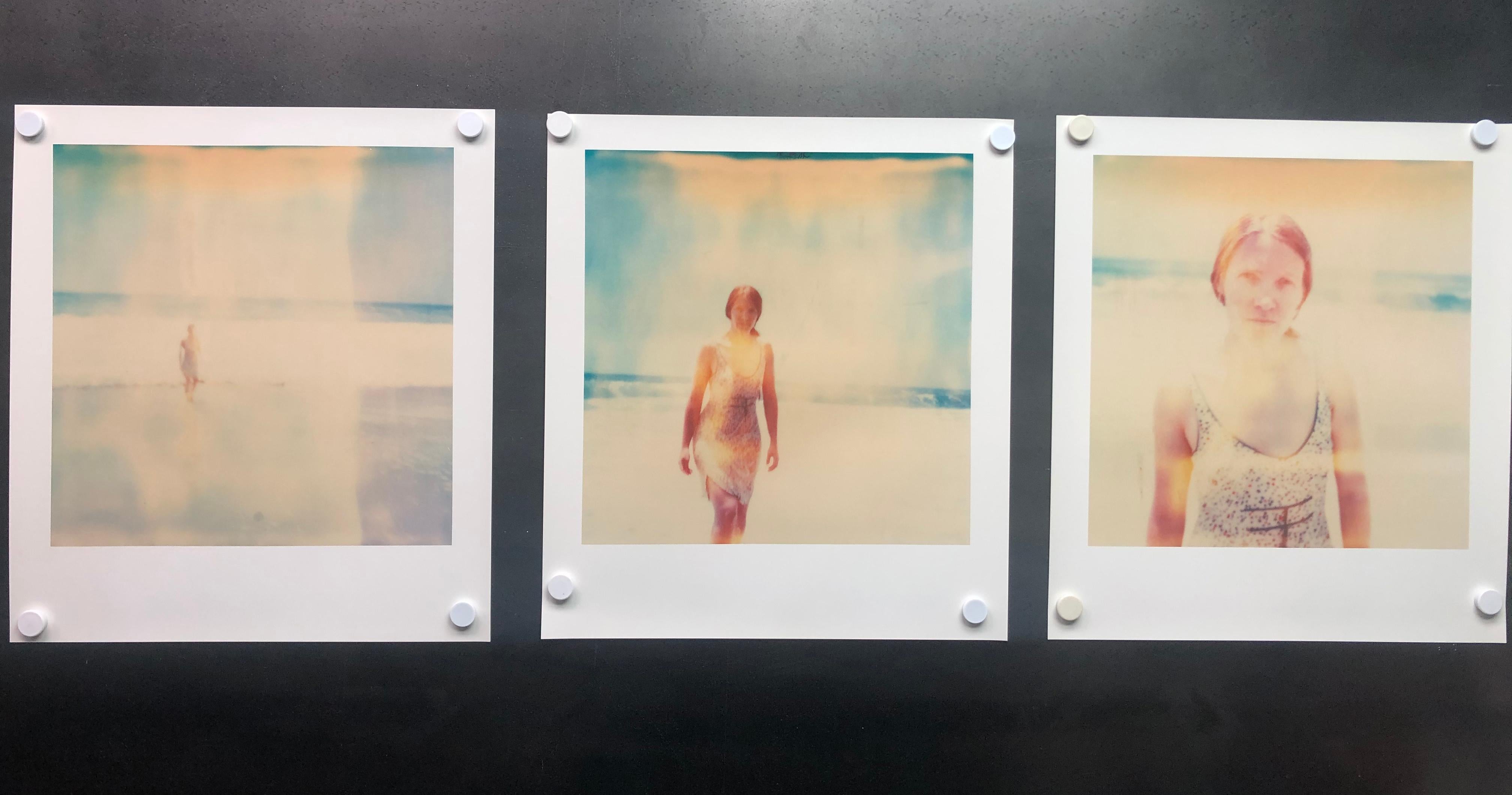 Stefanie Schneider Landscape Photograph - Woman in Malibu - Polaroid, analog, 21st Century, Woman