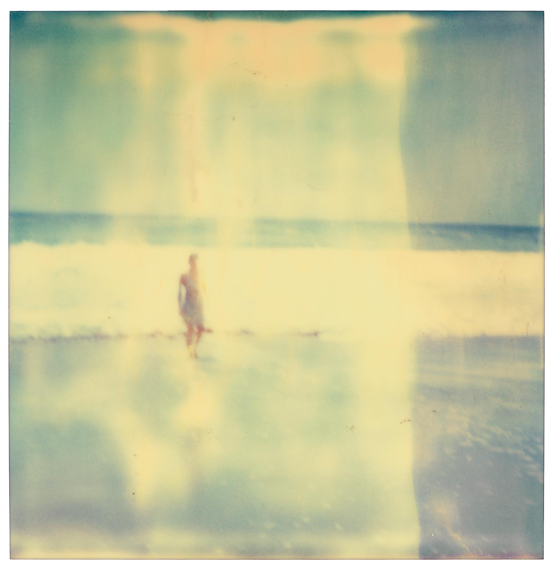 Woman in Malibu (Stranger than Paradise), triptych, analog - Photograph by Stefanie Schneider