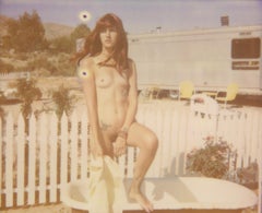 You, the desert and me II (Das Mädchen hinter dem weißen Picket-Fence) - Polaroid