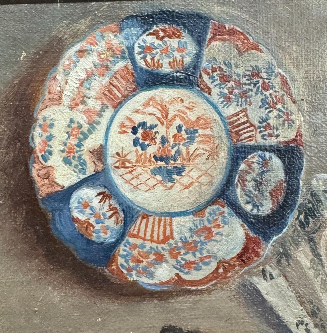 Art Deco CHINOISERIE Interior Painting Of Japonais Vases and Fabrics For Sale 5