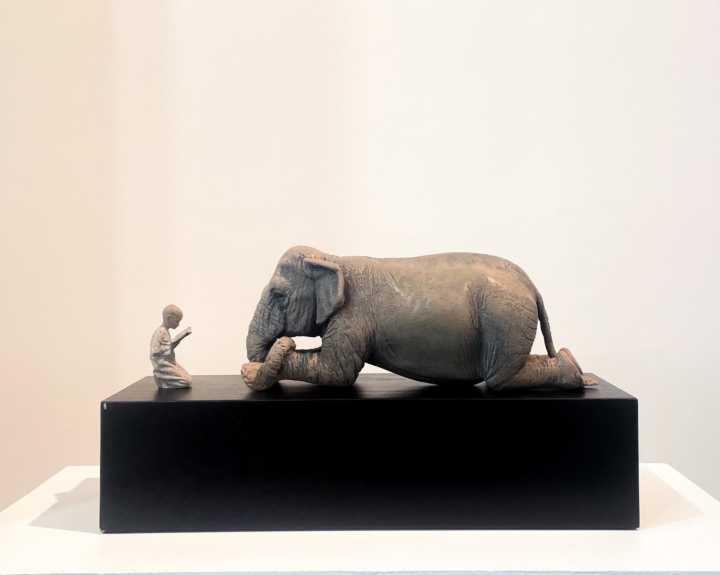 Stefano Bombardieri Figurative Sculpture – Homage a Colbert – Miniatur