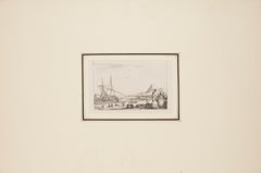 Harbor - Etching by Stefano Della Bella - 17th Century