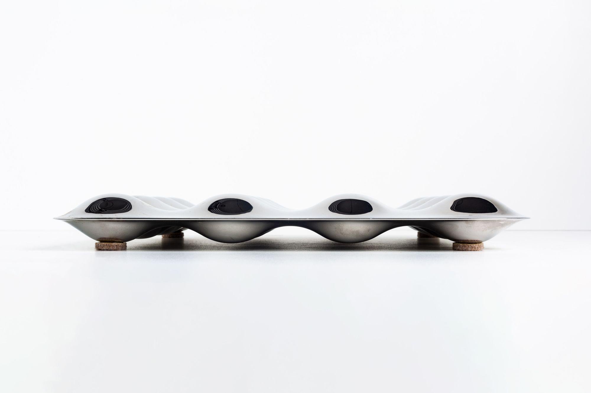 Postmoderne Porte- fruits Stefano Giovannoni Alessi en acier inoxydable en vente