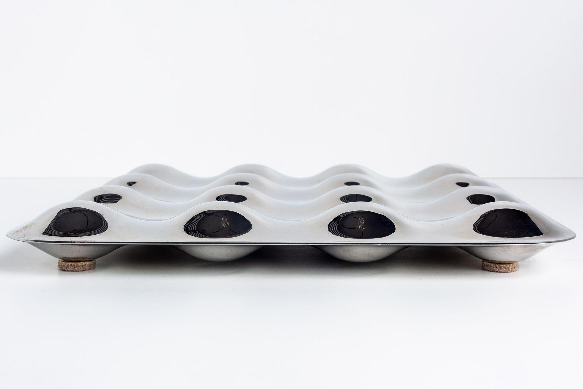 italien Porte- fruits Stefano Giovannoni Alessi en acier inoxydable en vente