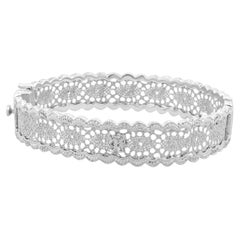 Stefano Grando Venezianisches Gliederarmband aus 18 Karat Weißgold