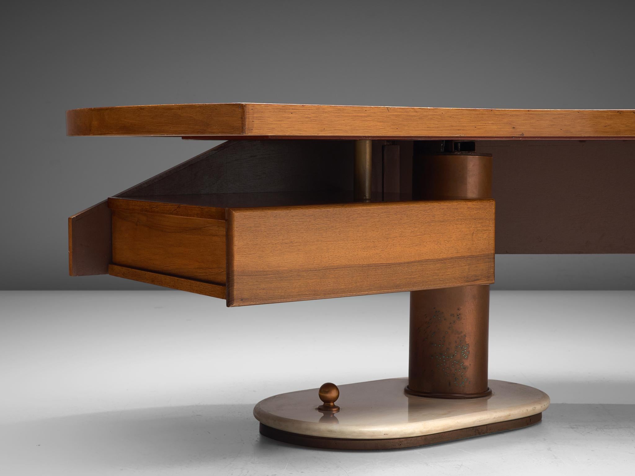 Mid-Century Modern Stefano Mastuzzi Boomerang Desk 'Zero' in Pine