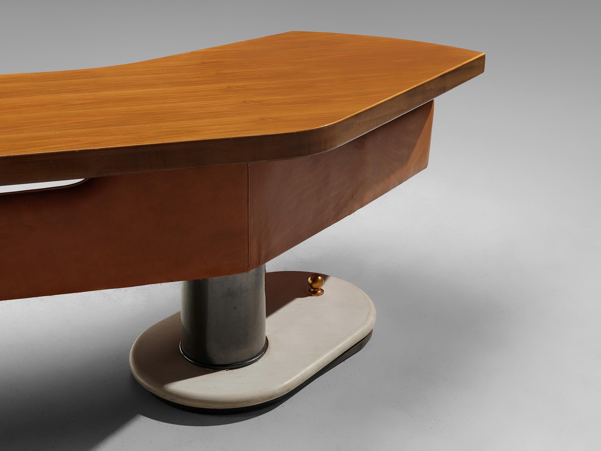 Stefano Mastuzzi Boomerang Desk 'Zero' in Walnut 1