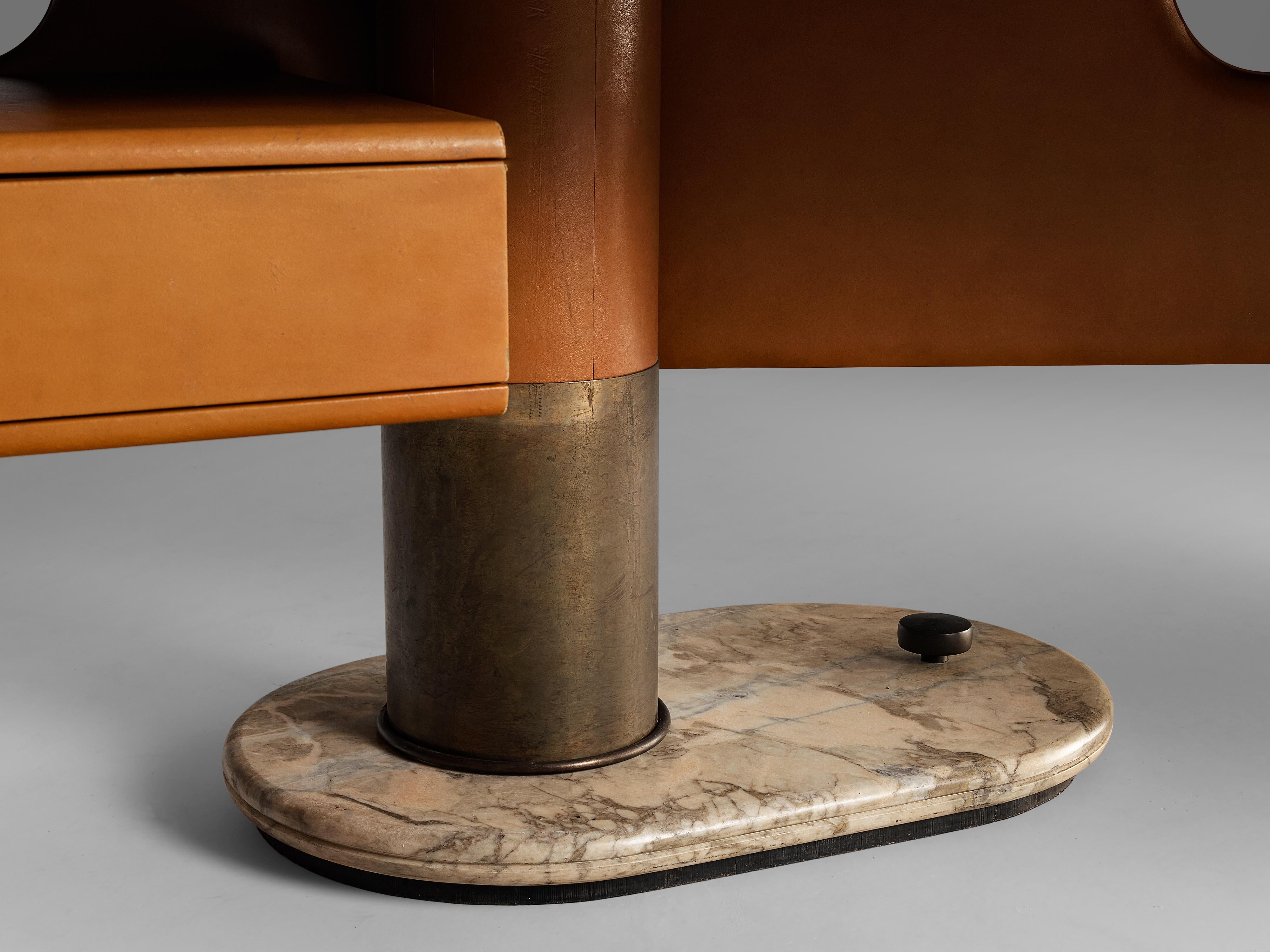 Mid-Century Modern Stefano Mastuzzi Boomerang Desk 'Zero' in Walnut