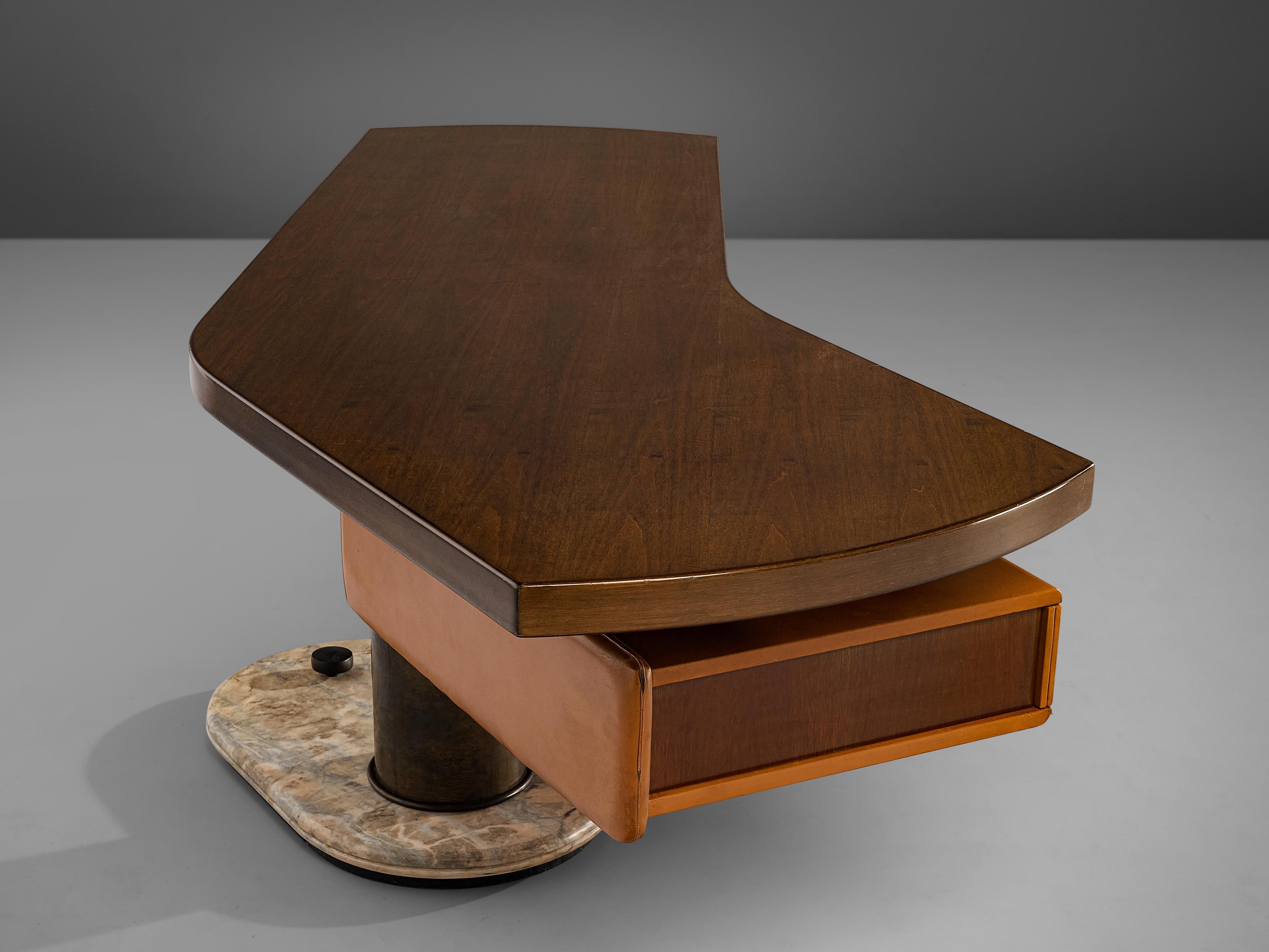 Stefano Mastuzzi Boomerang Desk 'Zero' in Walnut 2