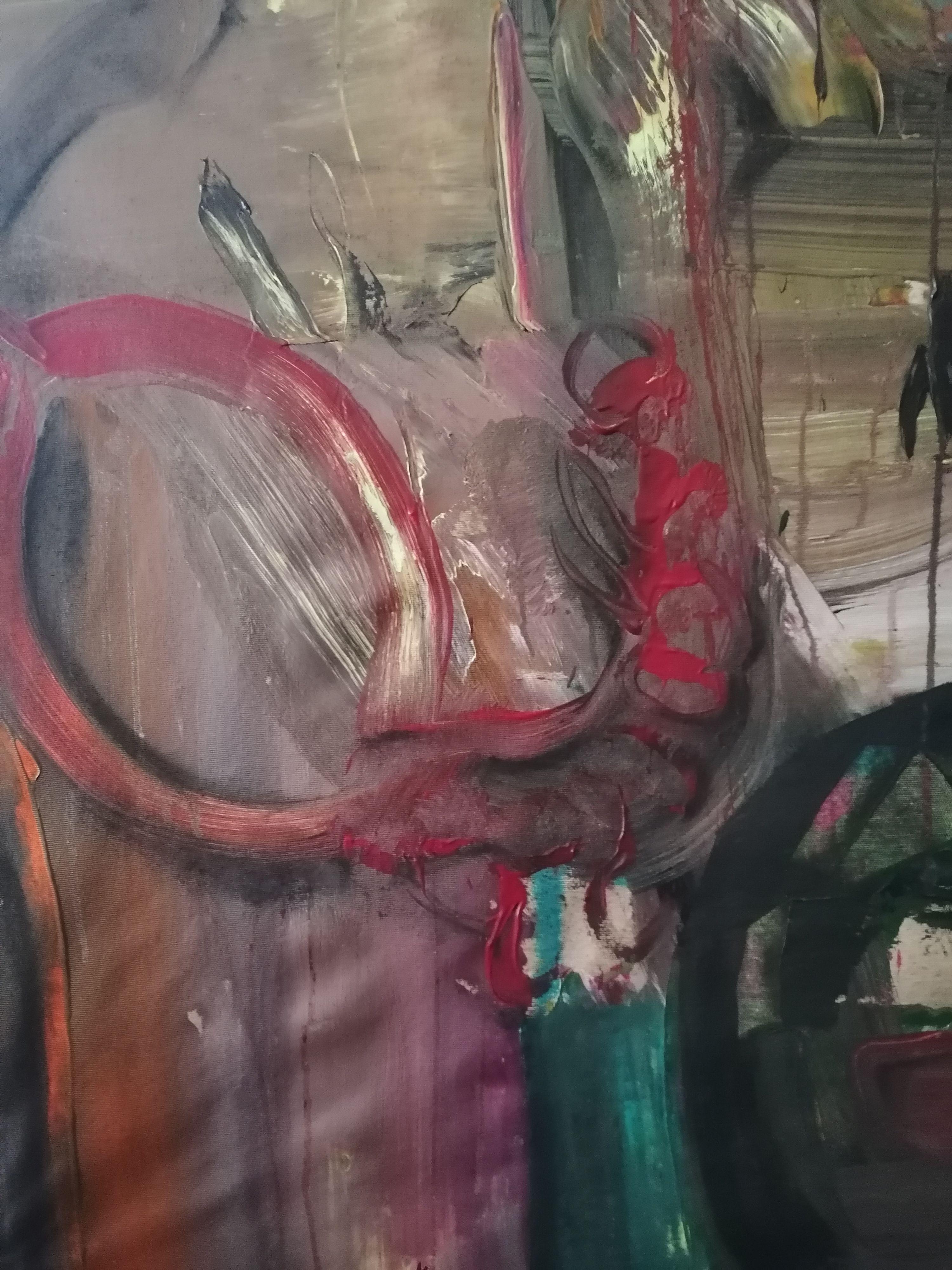 PISKY, Gemälde, Acryl auf Leinwand im Angebot 1