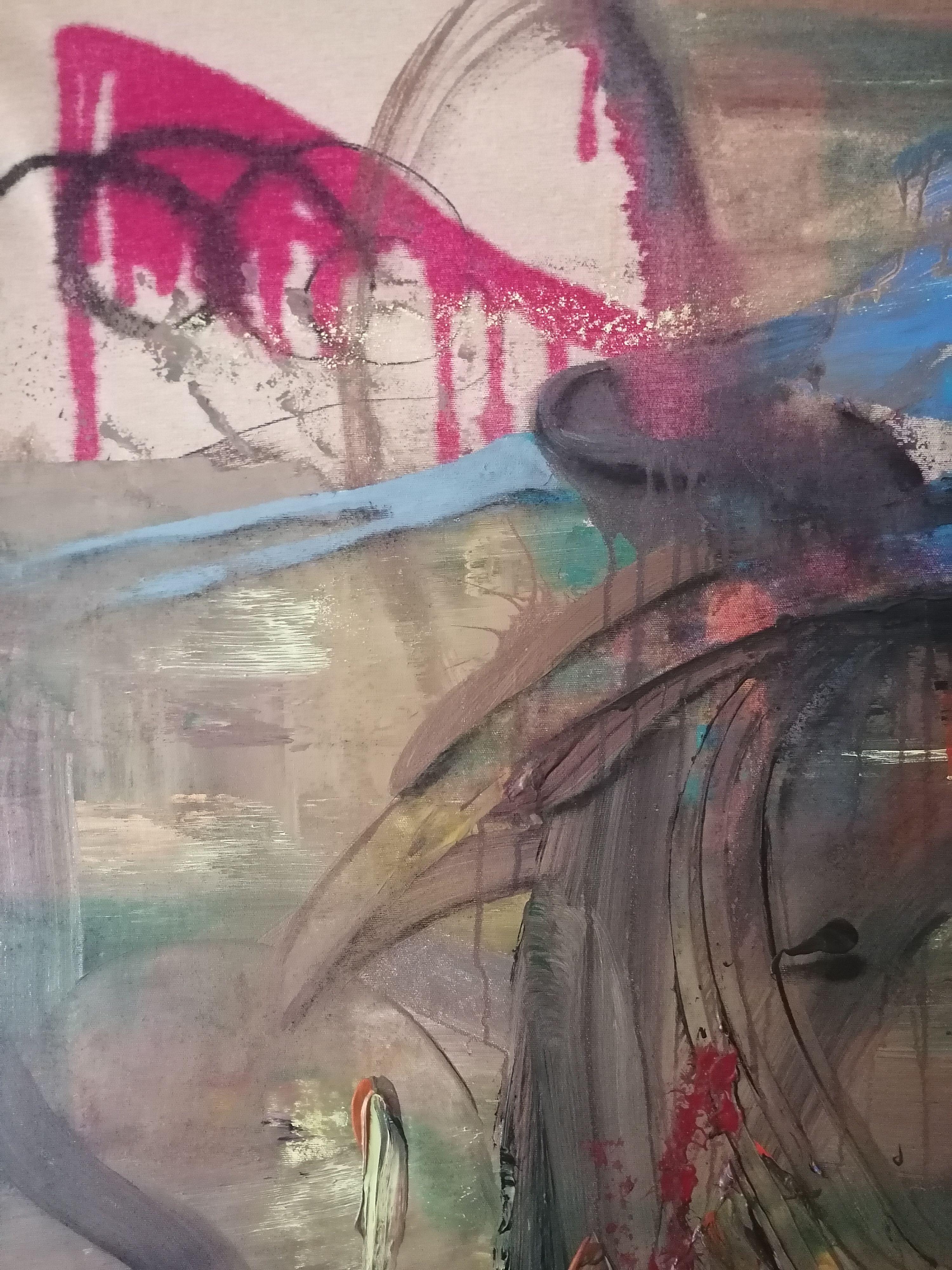 PISKY, Gemälde, Acryl auf Leinwand im Angebot 2