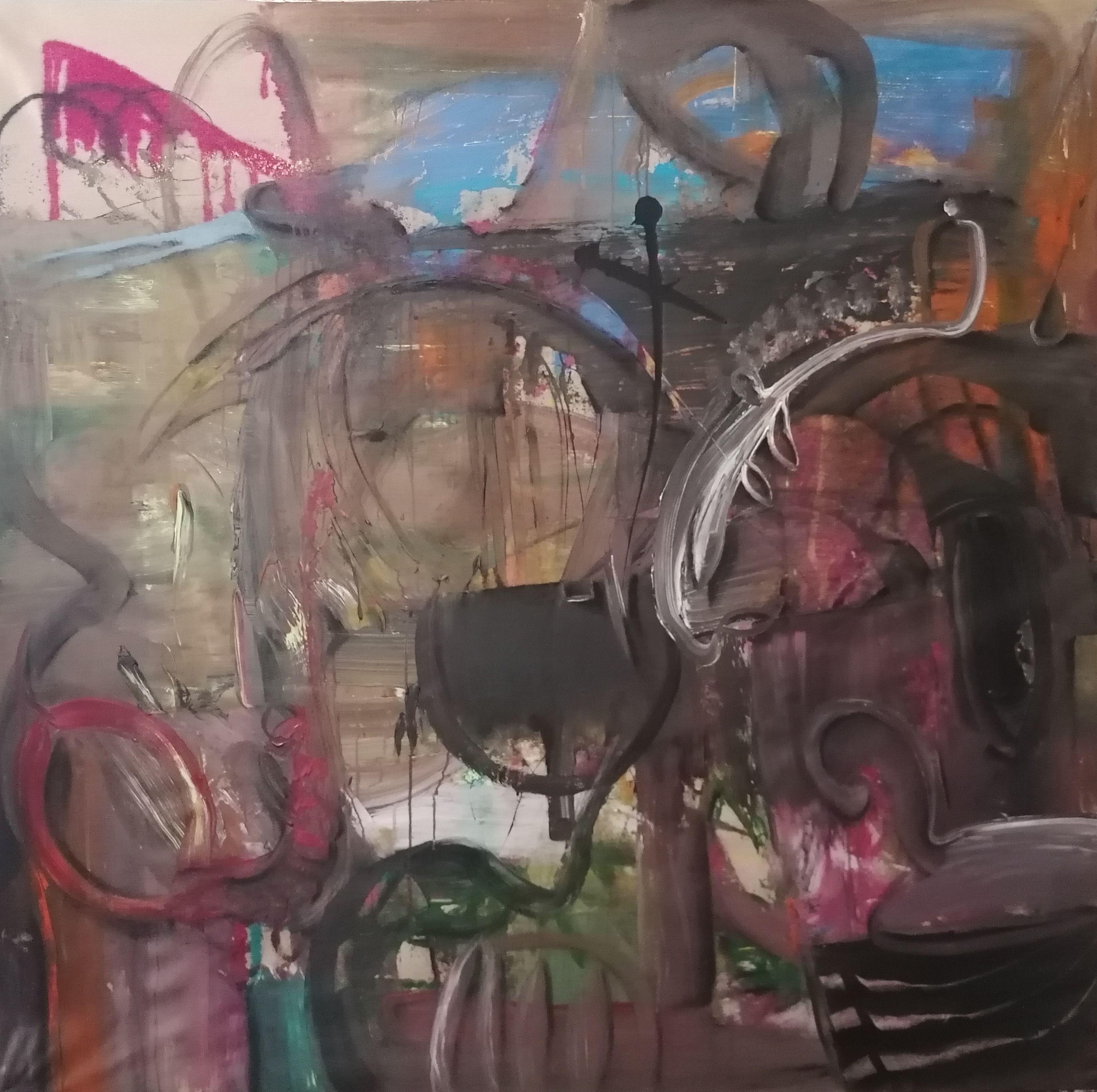 PISKY, Gemälde, Acryl auf Leinwand