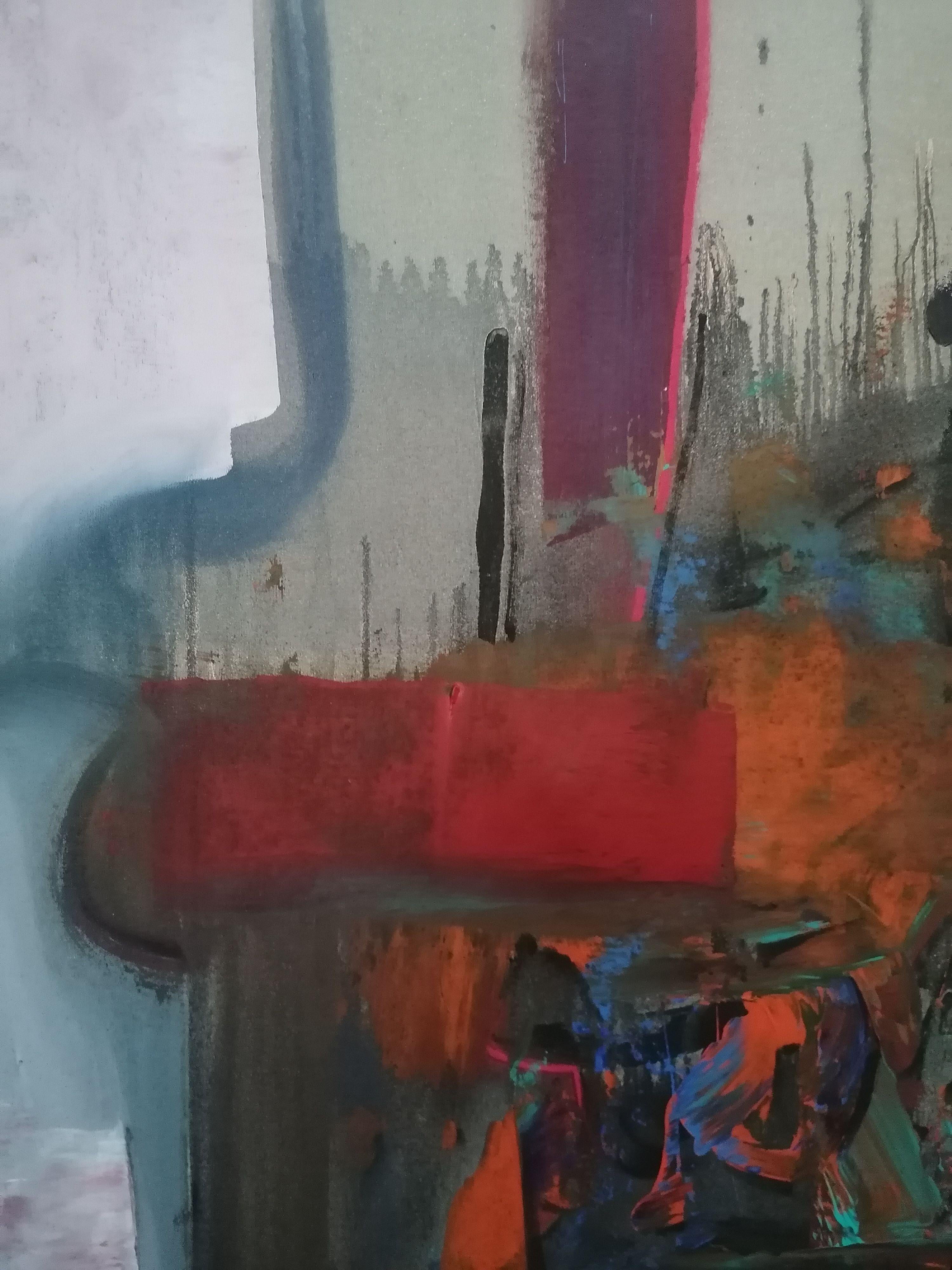 POLTAVA, Gemälde, Acryl auf Leinwand – Painting von Stefano Mazzolini