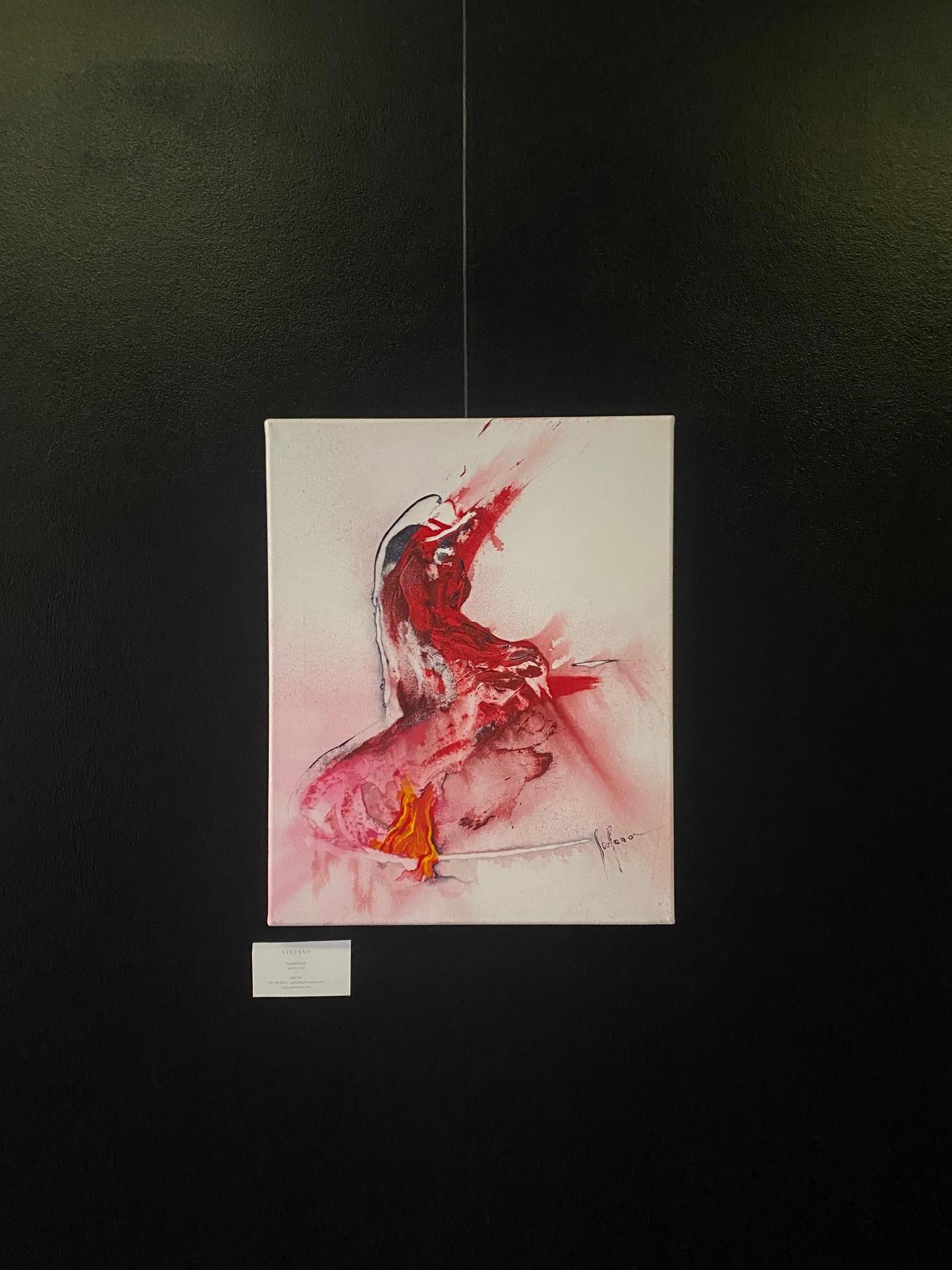 Flamenco di Stefano - Olio su tela 40x50 cm in vendita 3