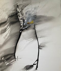 Plume d'ange par Stefano - Huile sur toile 60x70 cm