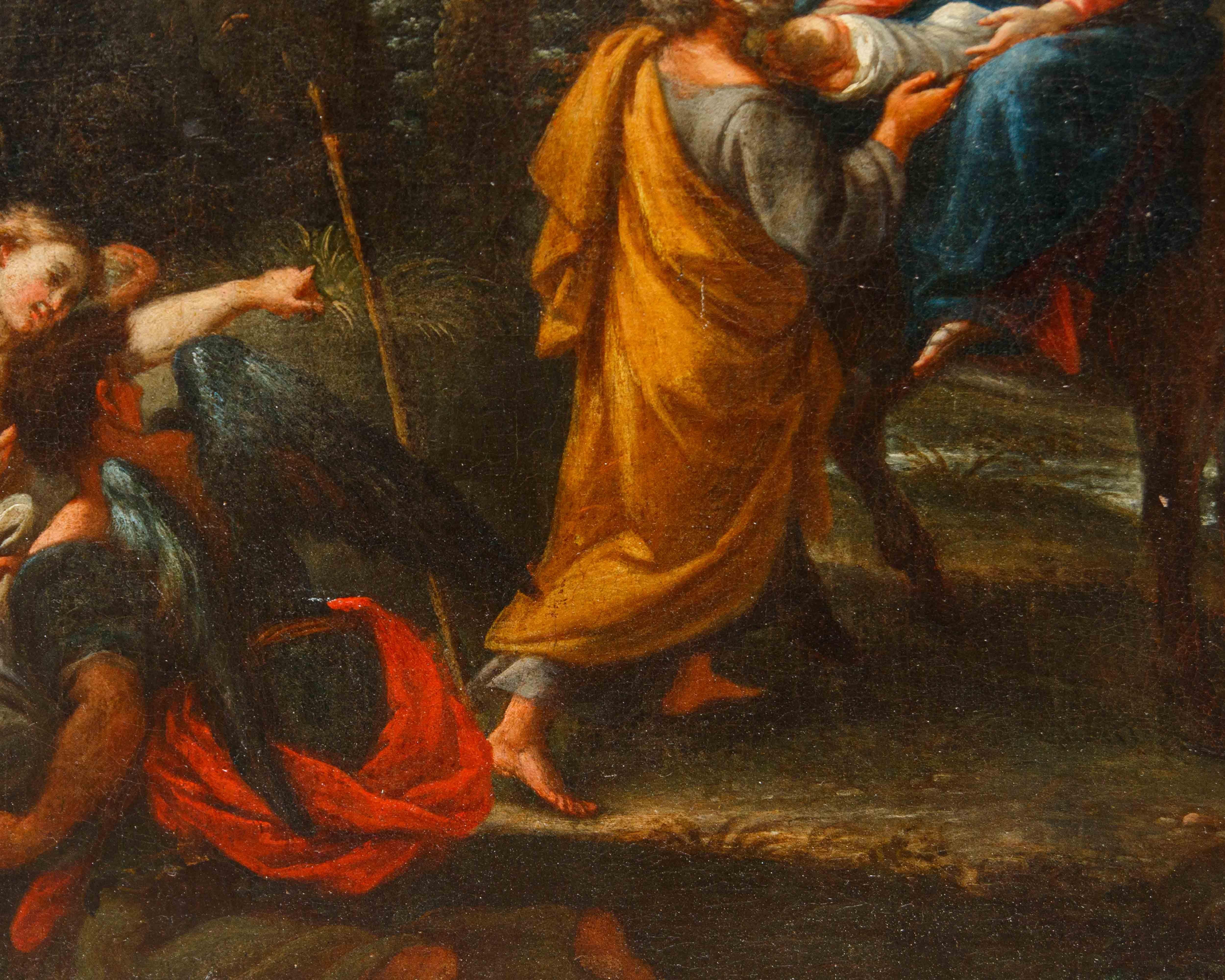 Stefano Pozzi (Roma, 1699 – 1768), attr., Riposo dalla fuga in Egitto in vendita 6