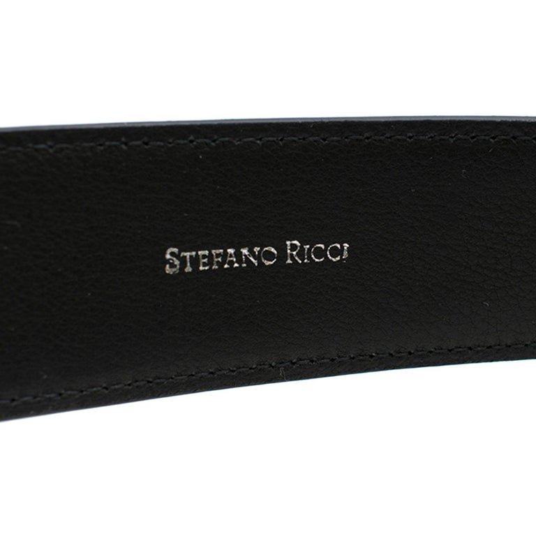 Stefano Ricci Black Crocodile and Diamond Belt For Sale at 1stDibs ...