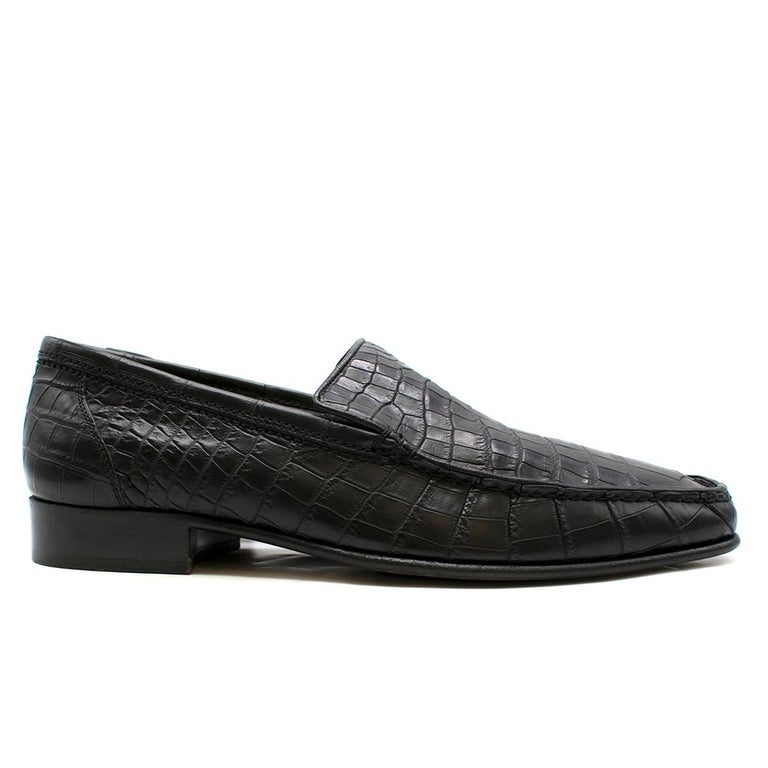 Stefano Ricci Black Leather Loafers US 9 at 1stDibs | stefano ricci loafers