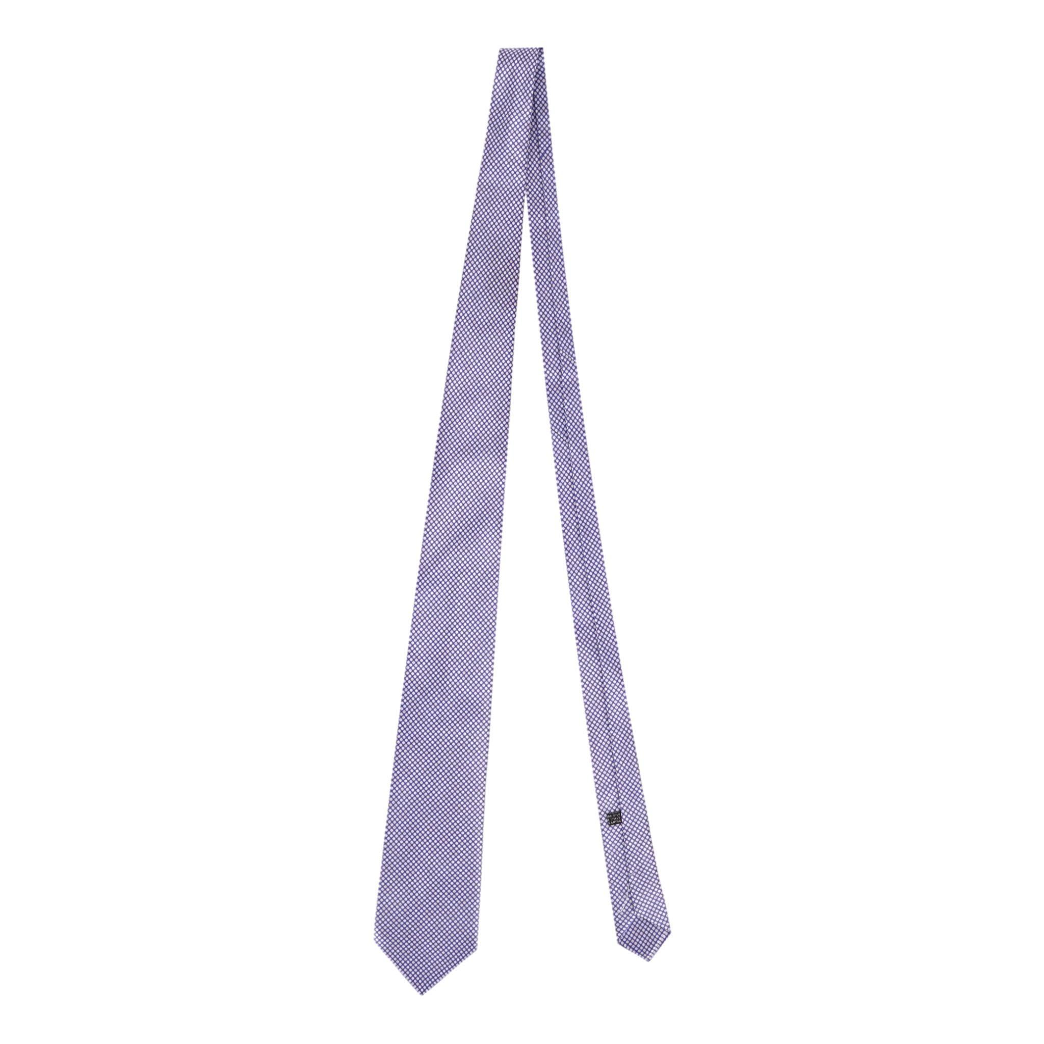 Purple Stefano Ricci Printed Silk Tie With Swarovski Crystals For Sale