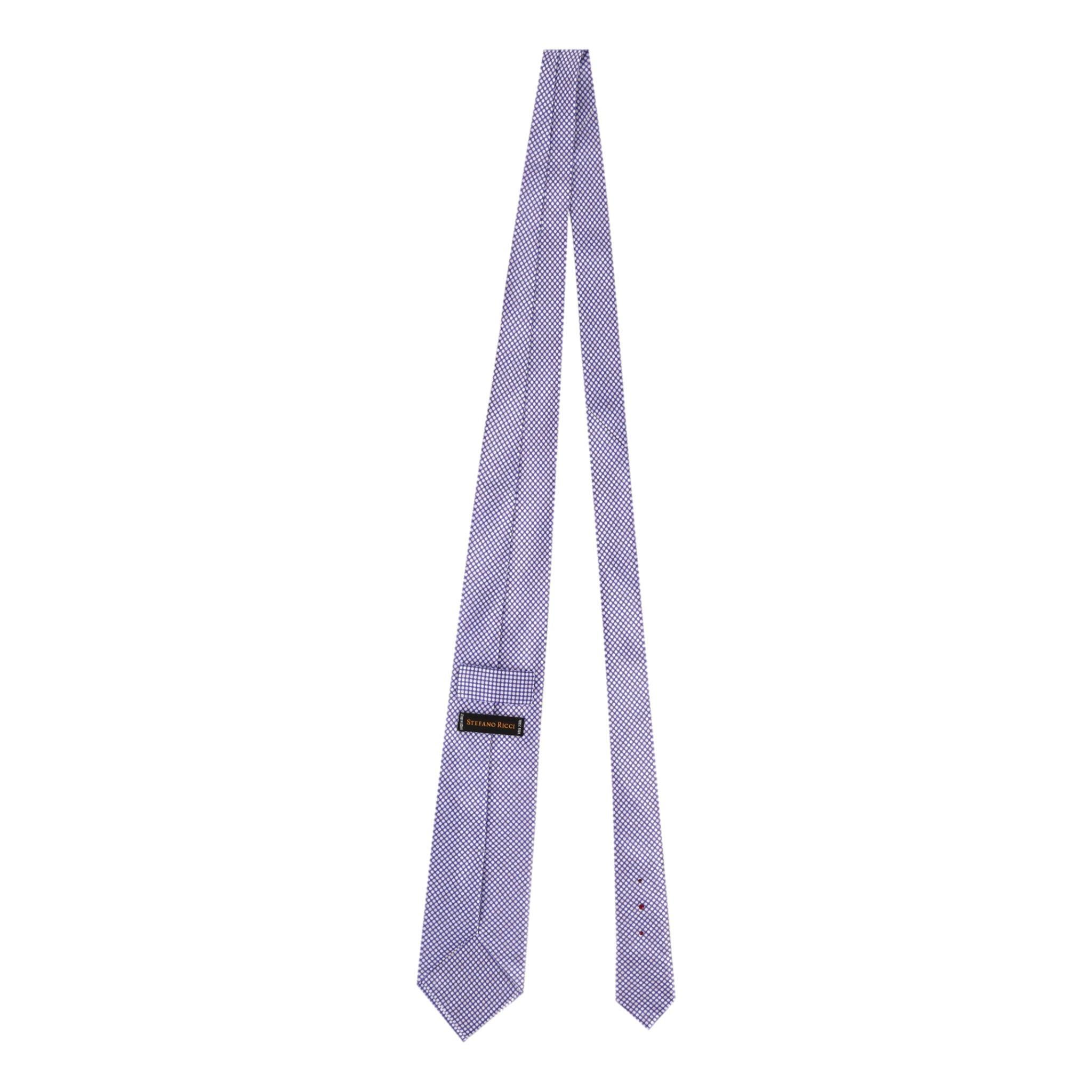 Men's Stefano Ricci Printed Silk Tie With Swarovski Crystals For Sale