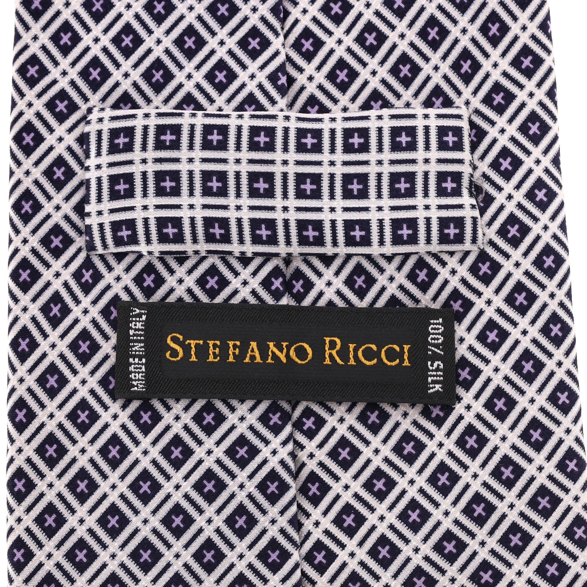 Stefano Ricci Printed Silk Tie With Swarovski Crystals For Sale 2