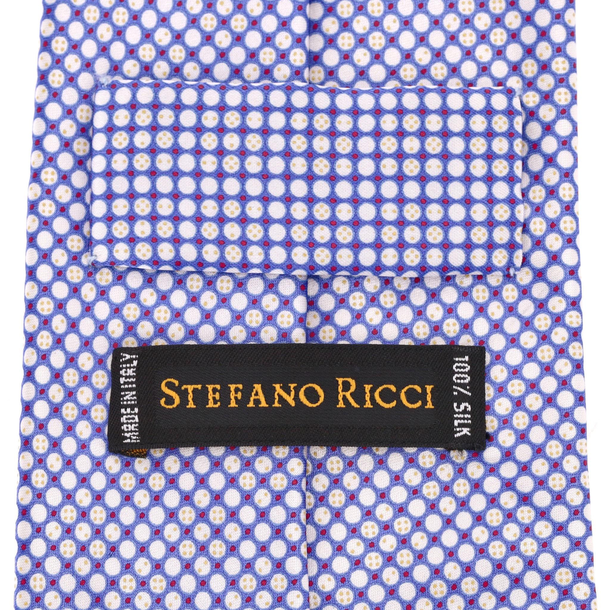 Stefano Ricci Printed Silk Tie With Swarovski Crystals For Sale 2