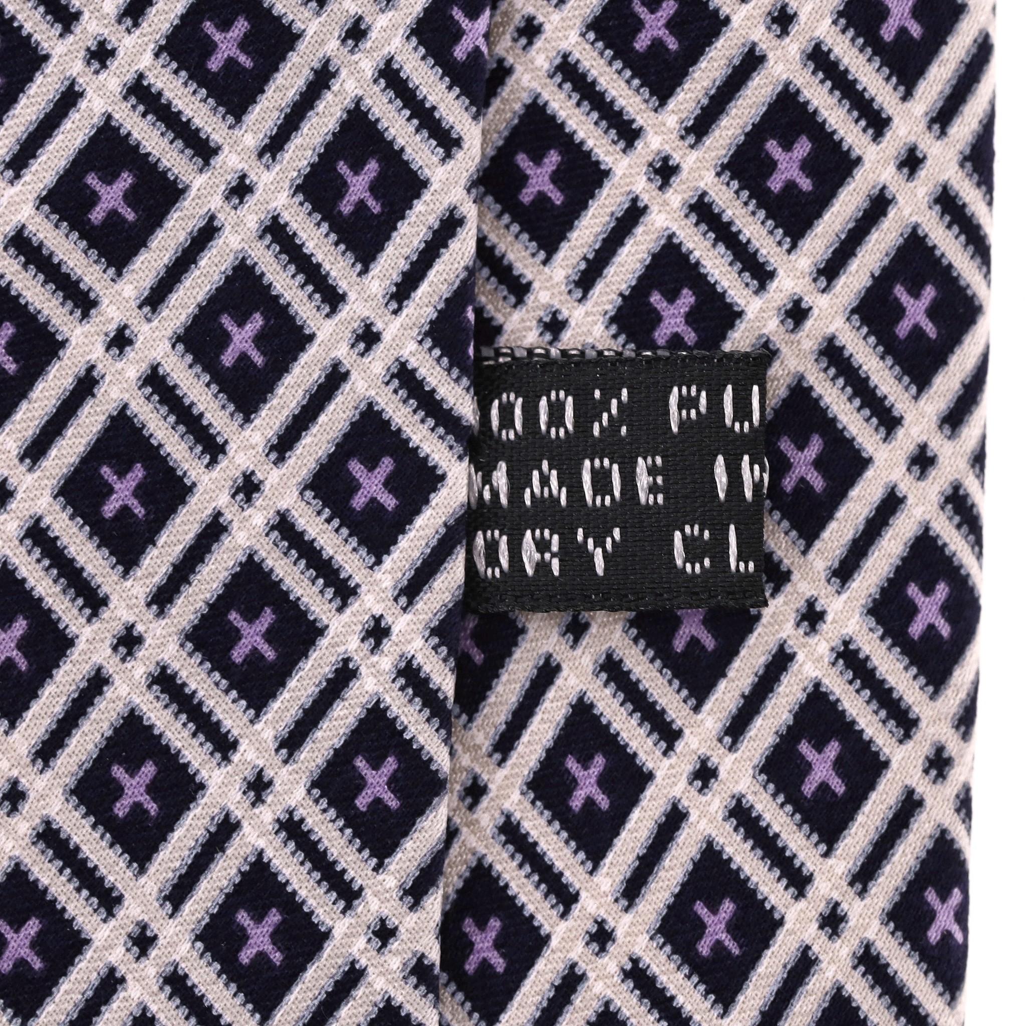 Stefano Ricci Printed Silk Tie With Swarovski Crystals For Sale 3
