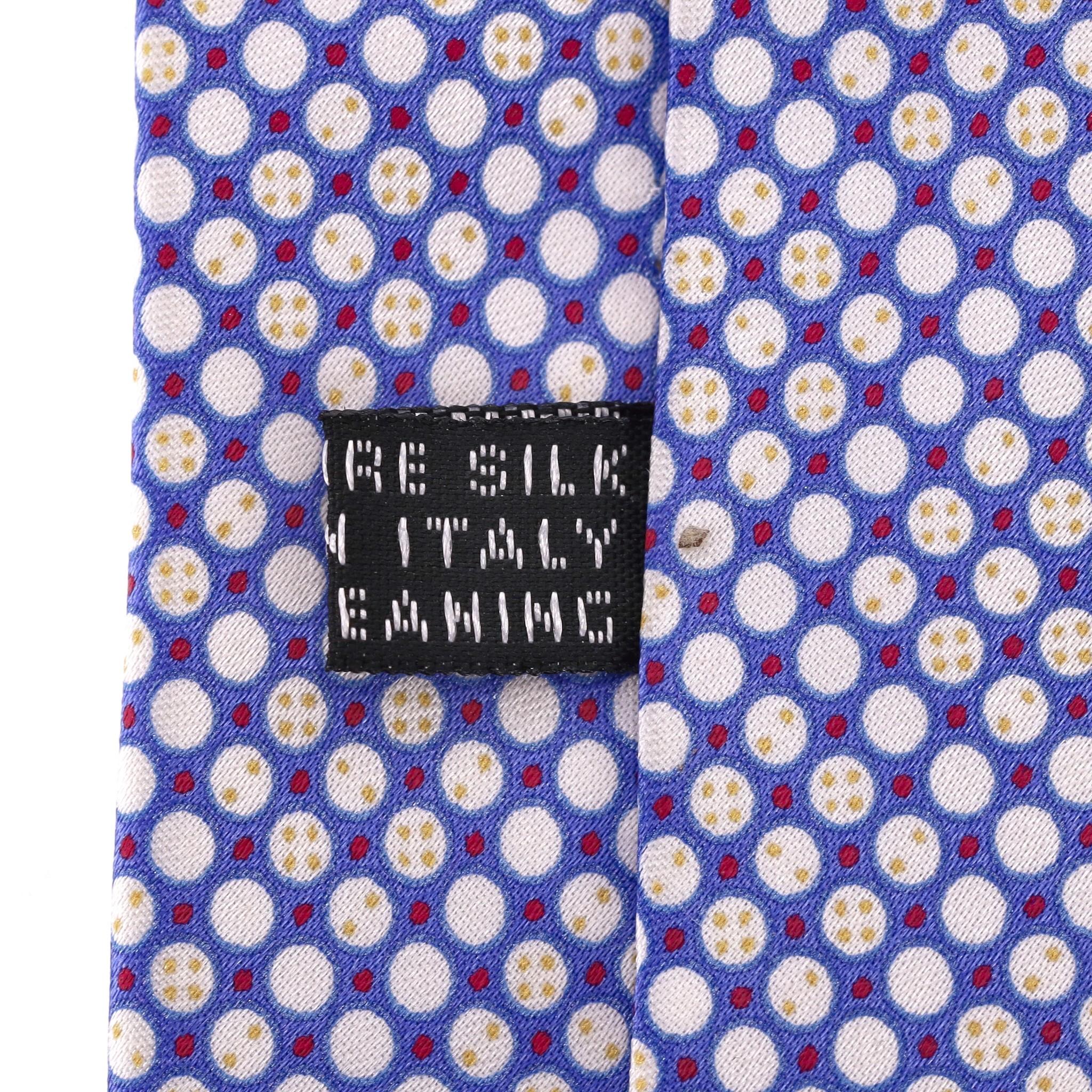 Stefano Ricci Printed Silk Tie With Swarovski Crystals For Sale 4